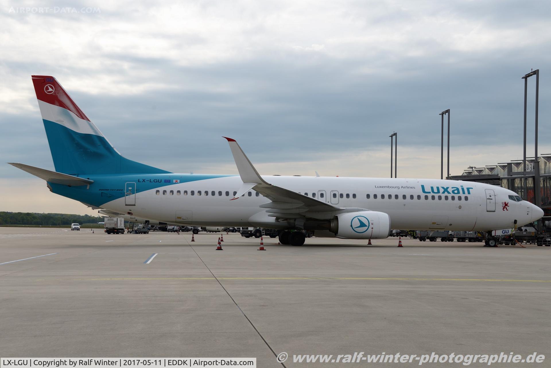 LX-LGU, 2012 Boeing 737-8C9 C/N 41047, Boeing 737-8C9(W) - LG LGL Luxair - 41047 - LX-LGU - 11.05.2017 - CGN
