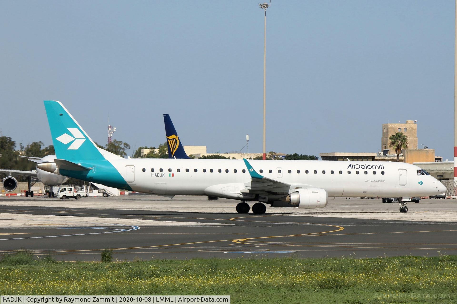 I-ADJK, 2009 Embraer 195LR (ERJ-190-200LR) C/N 19000245, Embraer 195LR I-ADJK Air Dolomiti