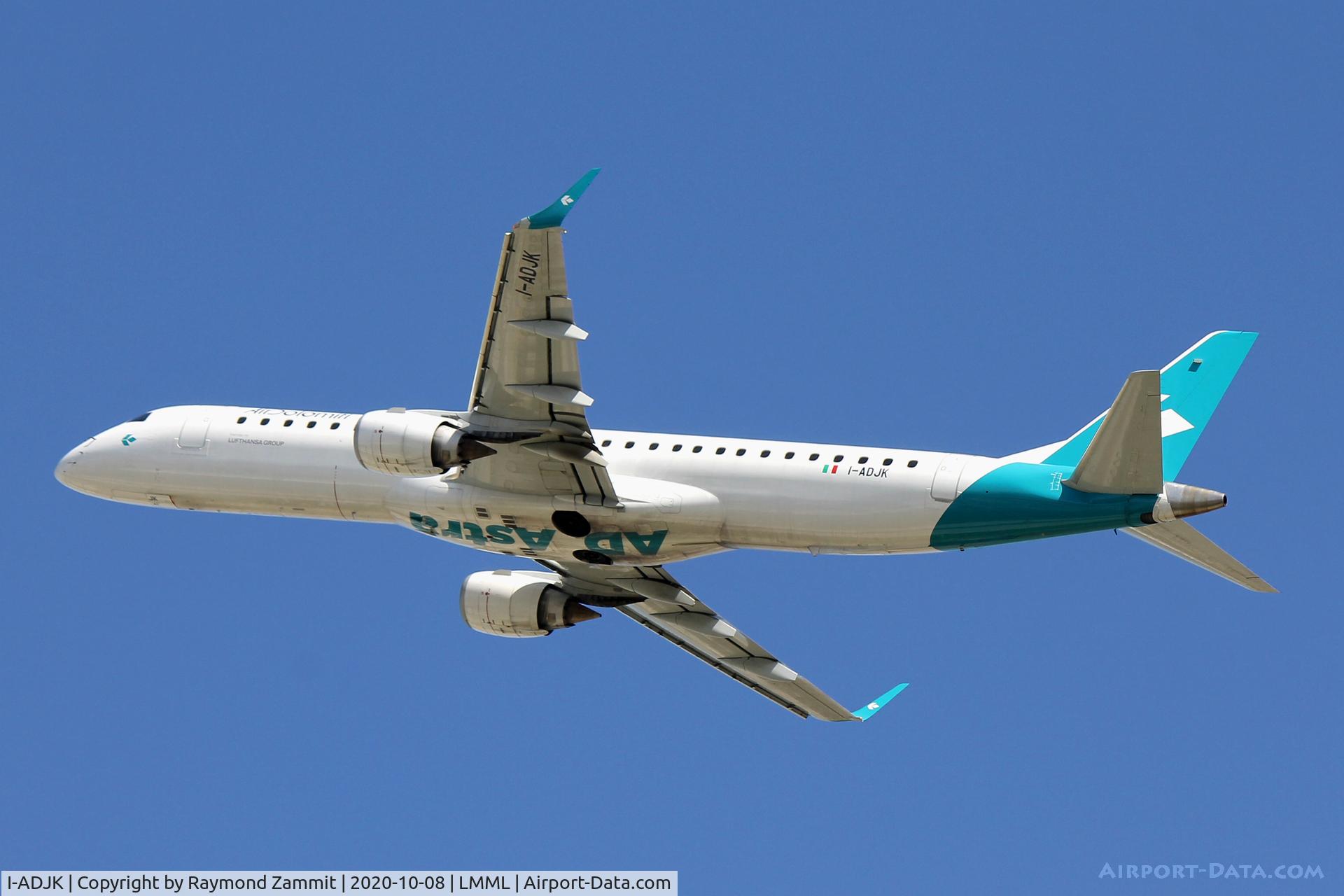 I-ADJK, 2009 Embraer 195LR (ERJ-190-200LR) C/N 19000245, Embraer 195LR I-ADJK Air Dolomiti