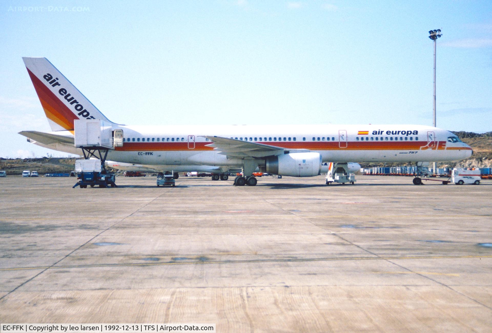 EC-FFK, 1988 Boeing 757-236 C/N 24122, Tenerife South 13.12.1992