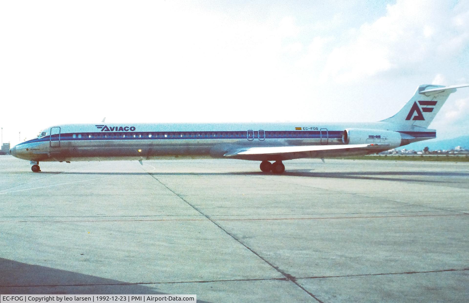 EC-FOG, 1992 McDonnell Douglas MD-88 C/N 53306, Palma de Mallorca 23.12.1992