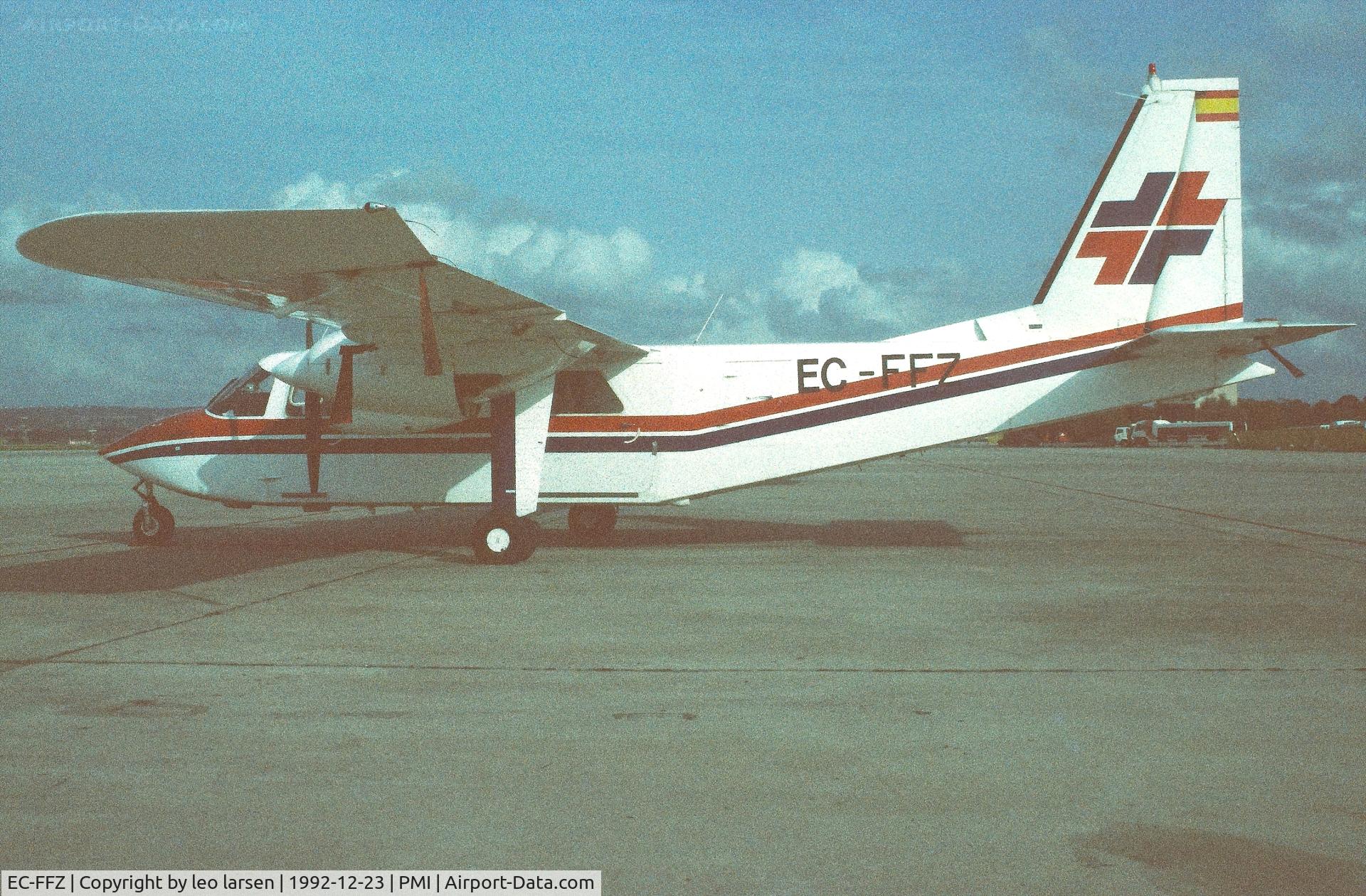 EC-FFZ, 1991 Pilatus Britten-Norman BN-2B-26 Islander C/N 2224, Palma de Mallorca 23.12.1992