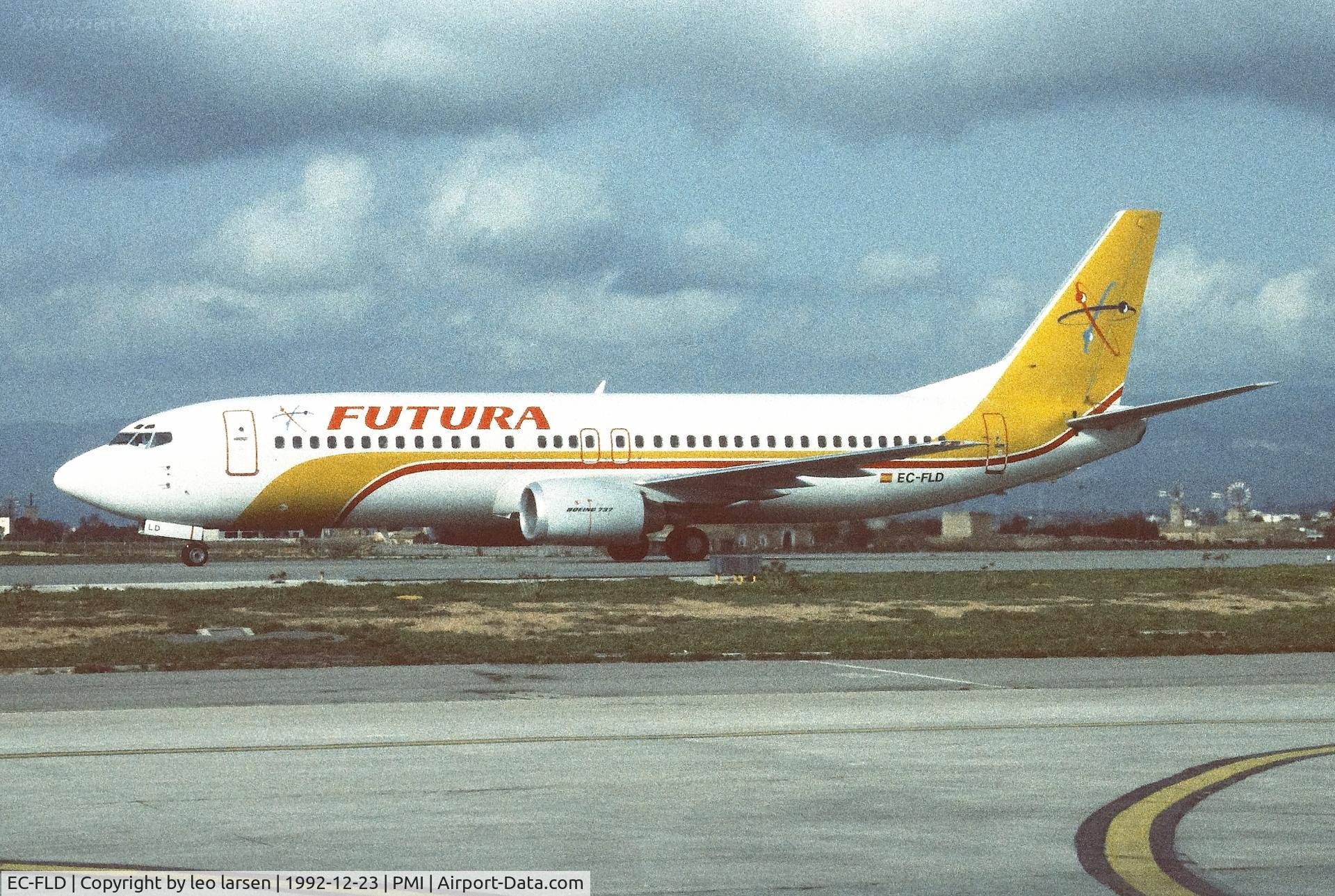 EC-FLD, 1992 Boeing 737-4YO C/N 25180, Palma de Mallorca 23.12.1992