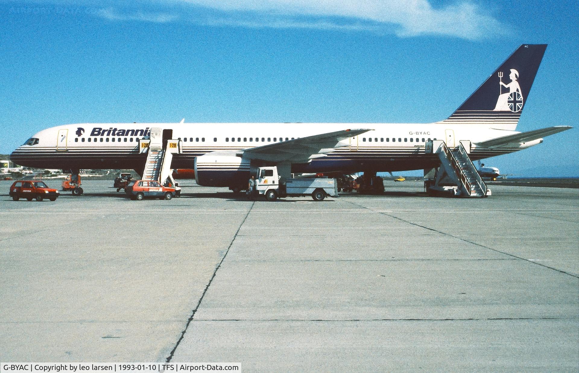 G-BYAC, 1992 Boeing 757-204 C/N 26962, Tenerife South 10.1.1993