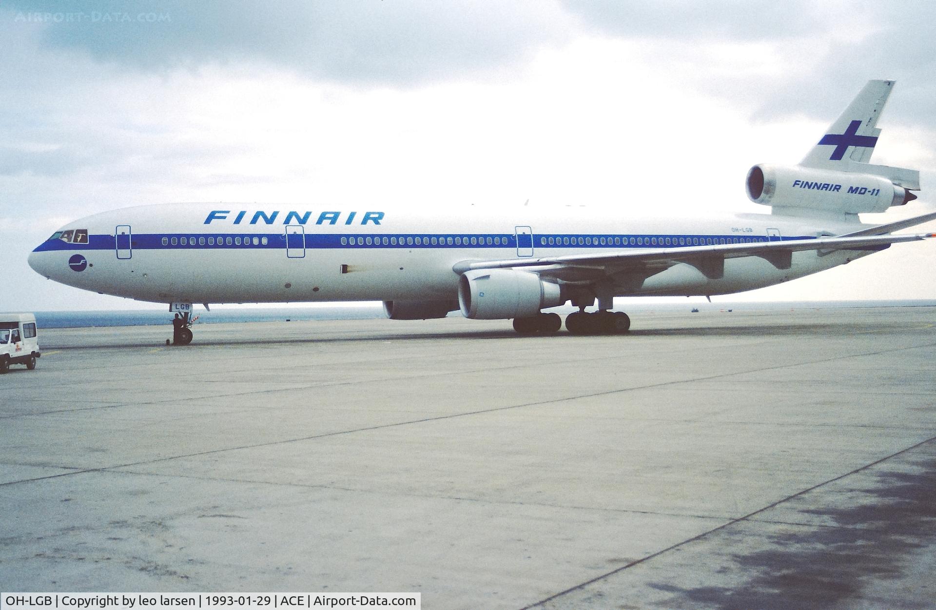 OH-LGB, 1991 McDonnell Douglas MD-11 C/N 48450, Arrecife 29.1.1993