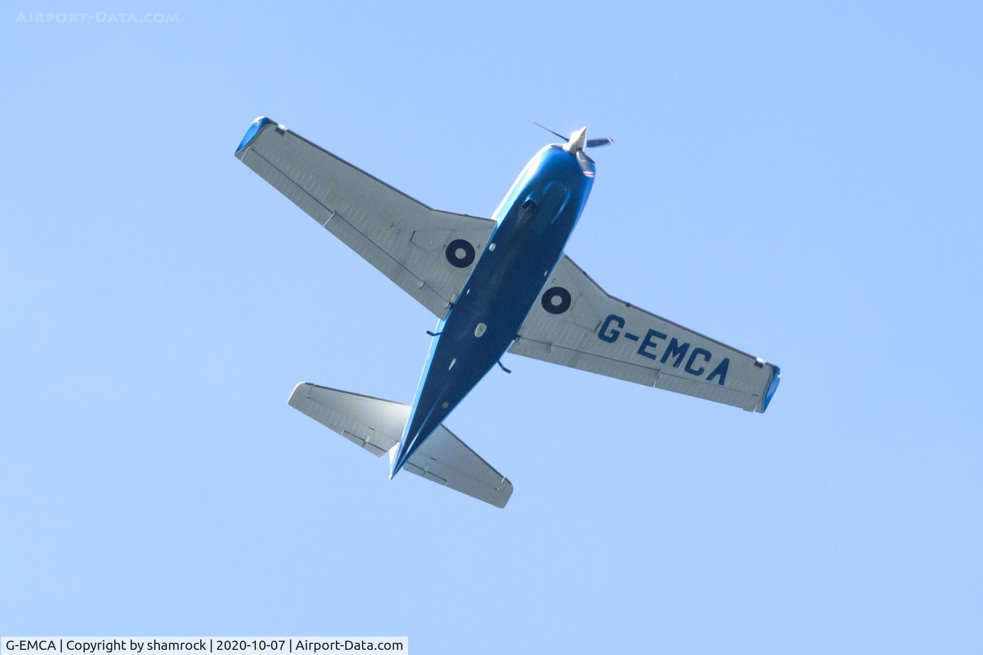 G-EMCA, 1999 Rockwell Commander 114B C/N 14661, Over North West Norfolk, 07-10-2020.