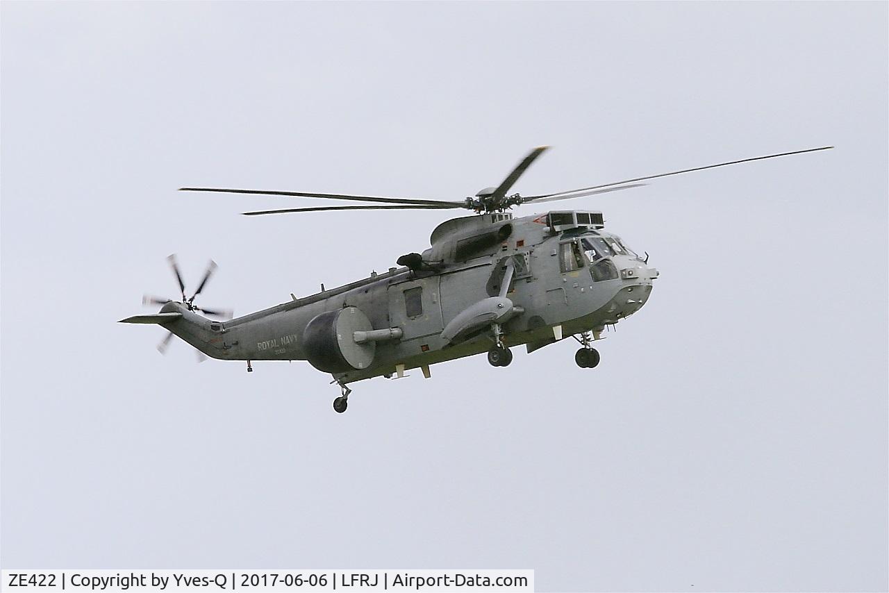 ZE422, 1986 Westland Sea King ASaC.7 C/N WA961, Westland Sea King ASaC.7, Take off, Landivisiau Naval Air Base (LFRJ) Tiger Meet 2017