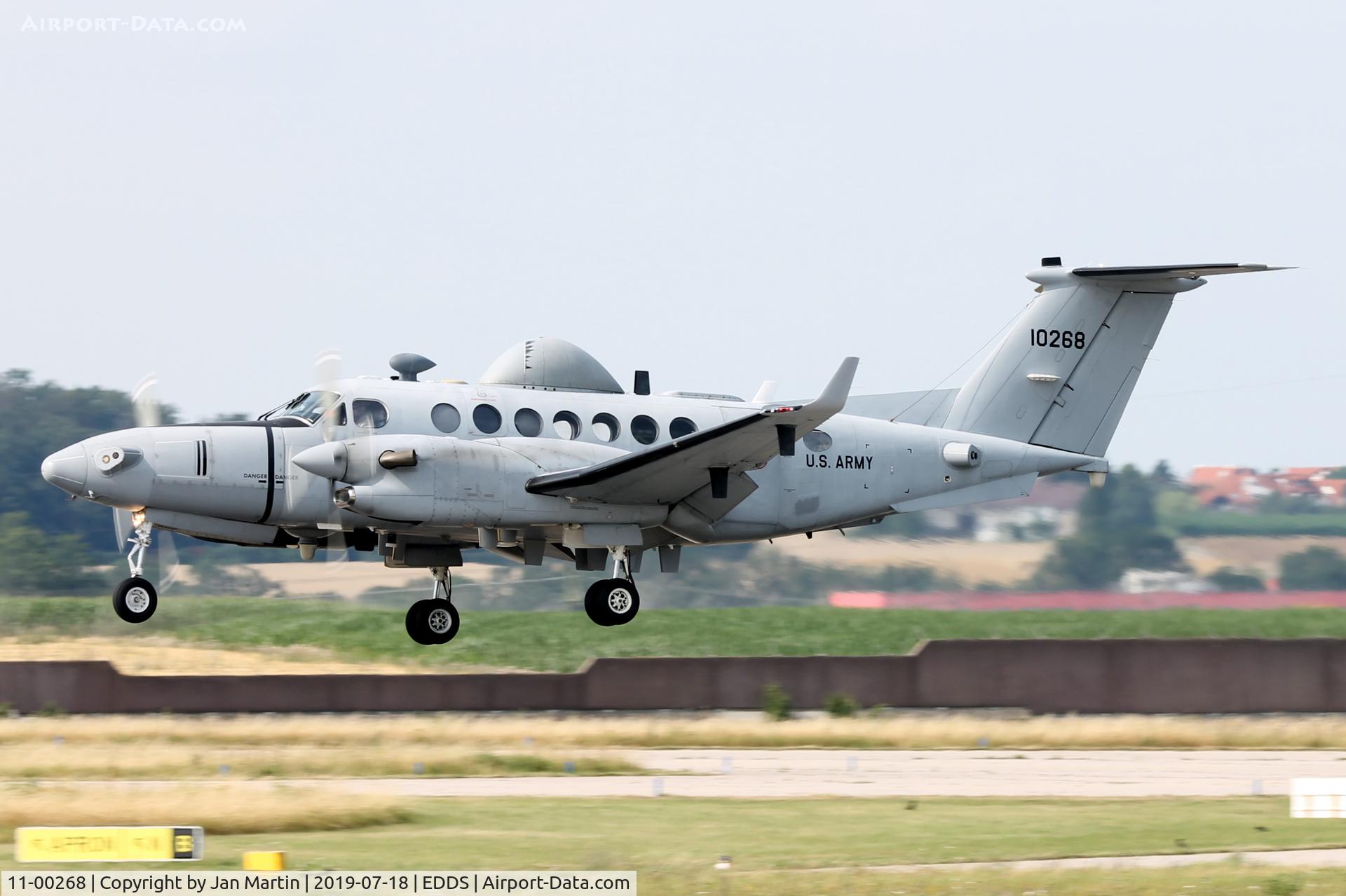 11-00268, 2011 Beech MC-12S C/N FL-738, Arriving