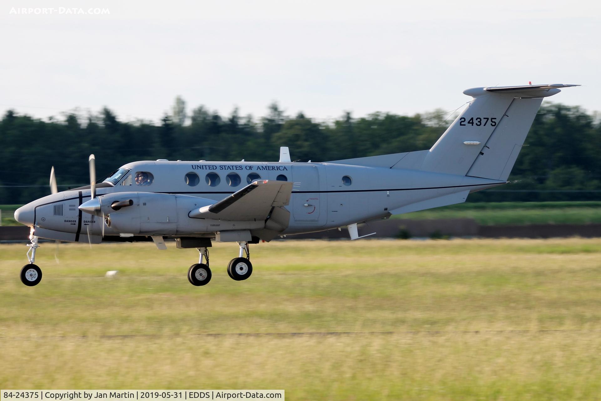 84-24375, 1984 Beech C-12D Huron C/N BP-46, TDY at Stuttgart
