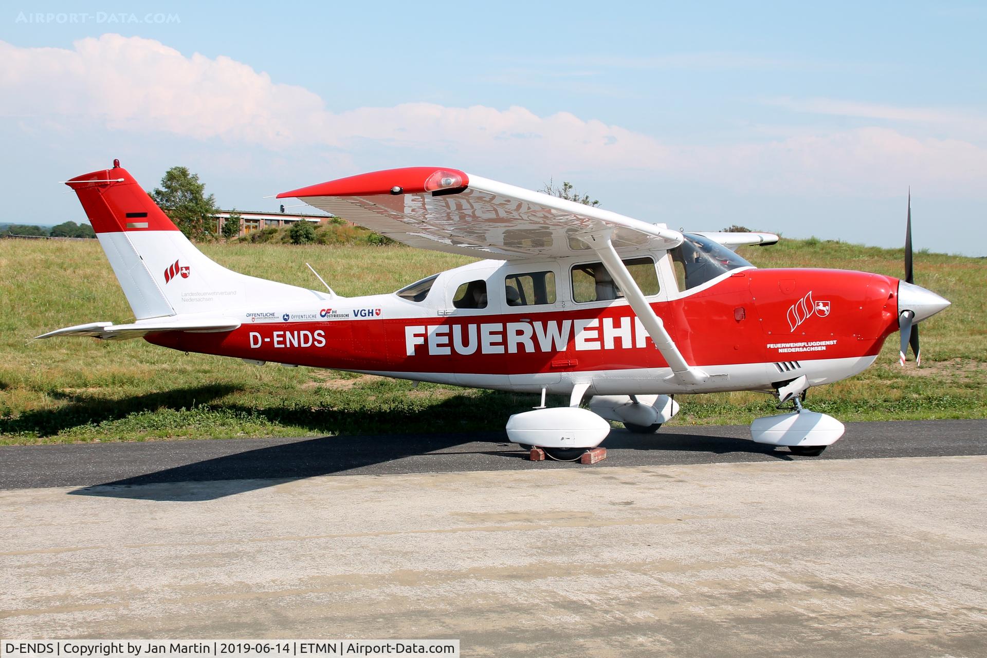 D-ENDS, 2007 Cessna 206H Stationair Stationair C/N 20608301, Fire Department state of Lower Saxony.