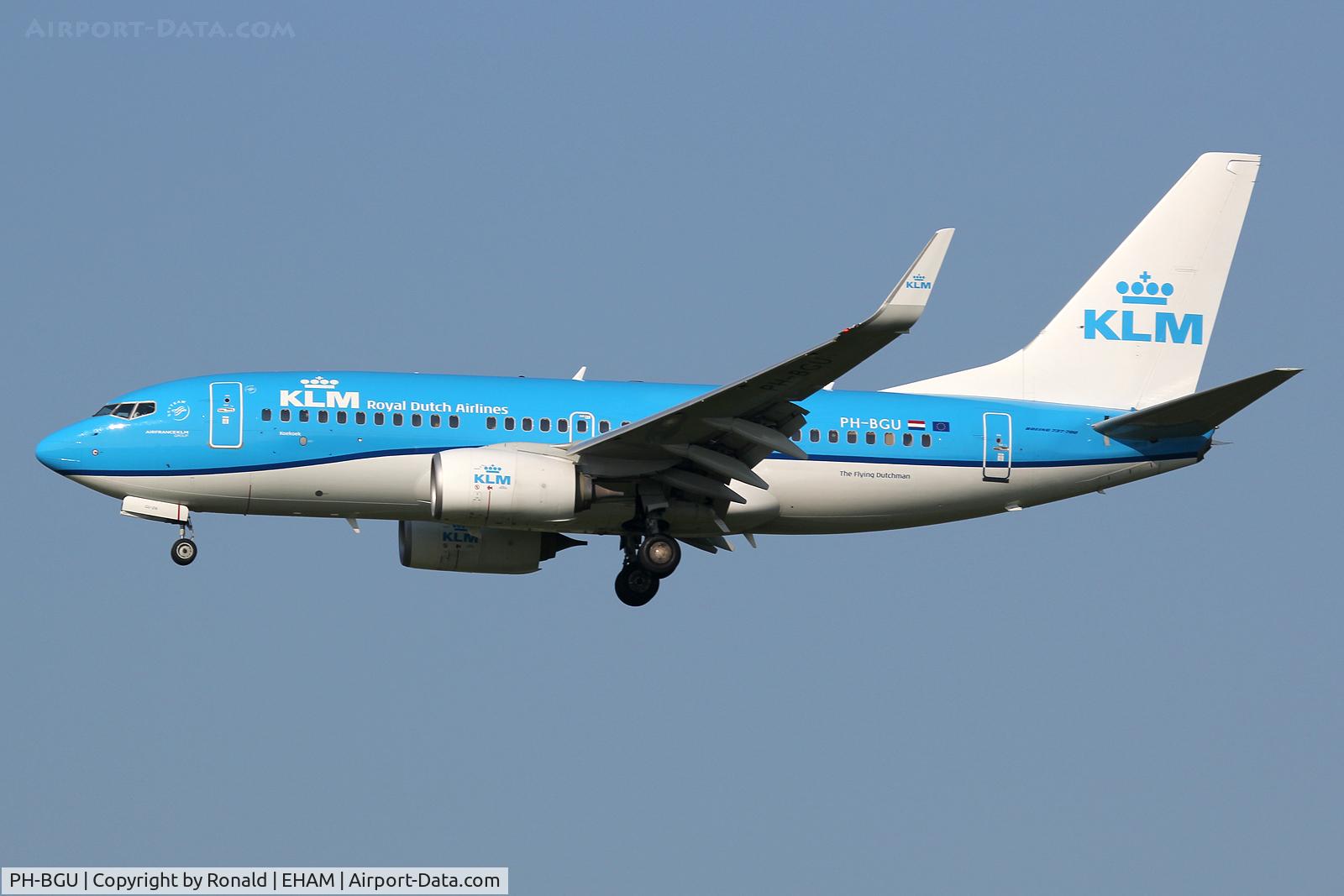 PH-BGU, 2011 Boeing 737-7K2 C/N 39257, taken at spl