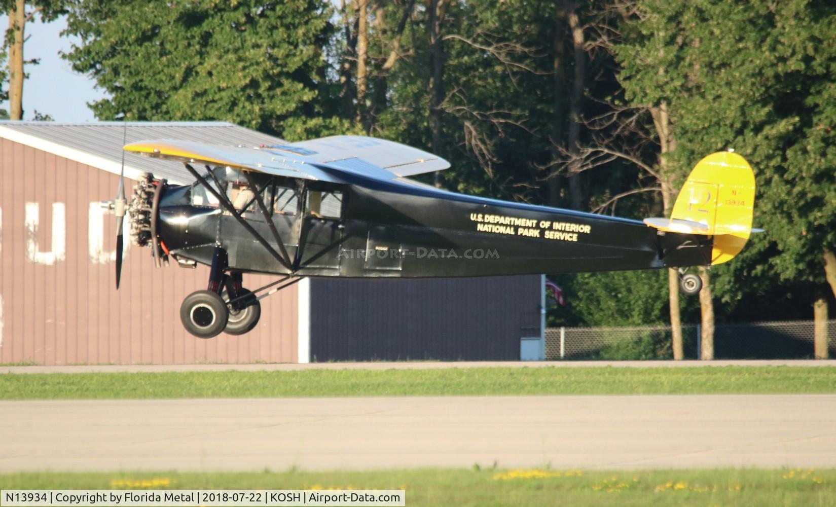 N13934, 1928 Fairchild FC-2W-2 C/N 531, Fairchild FC-2W