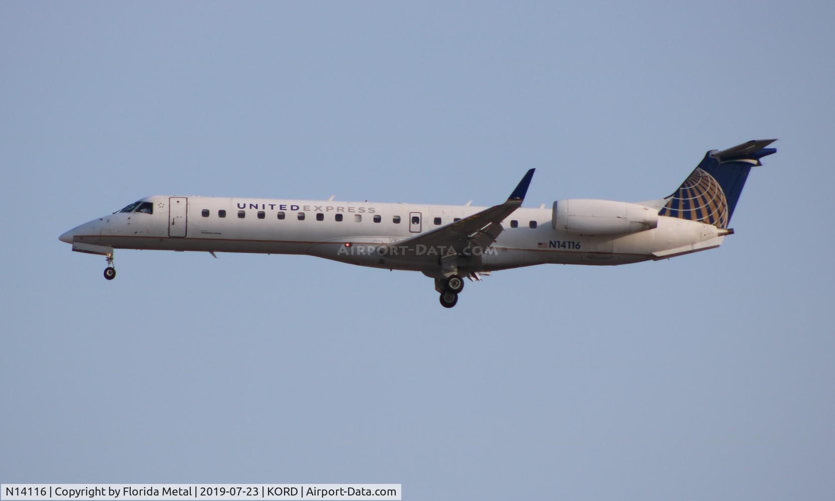 N14116, 2002 Embraer ERJ-145XR (EMB-145XR) C/N 145672, United Express ERJ-145XR