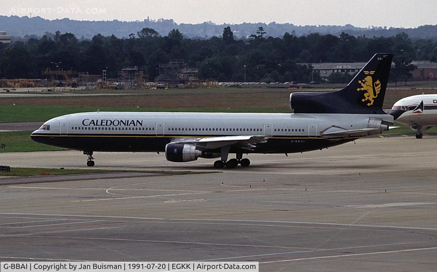 G-BBAI, 1974 Lockheed L-1011-385-1 TriStar 1 C/N 193N-1102, Brirish Caledodonian