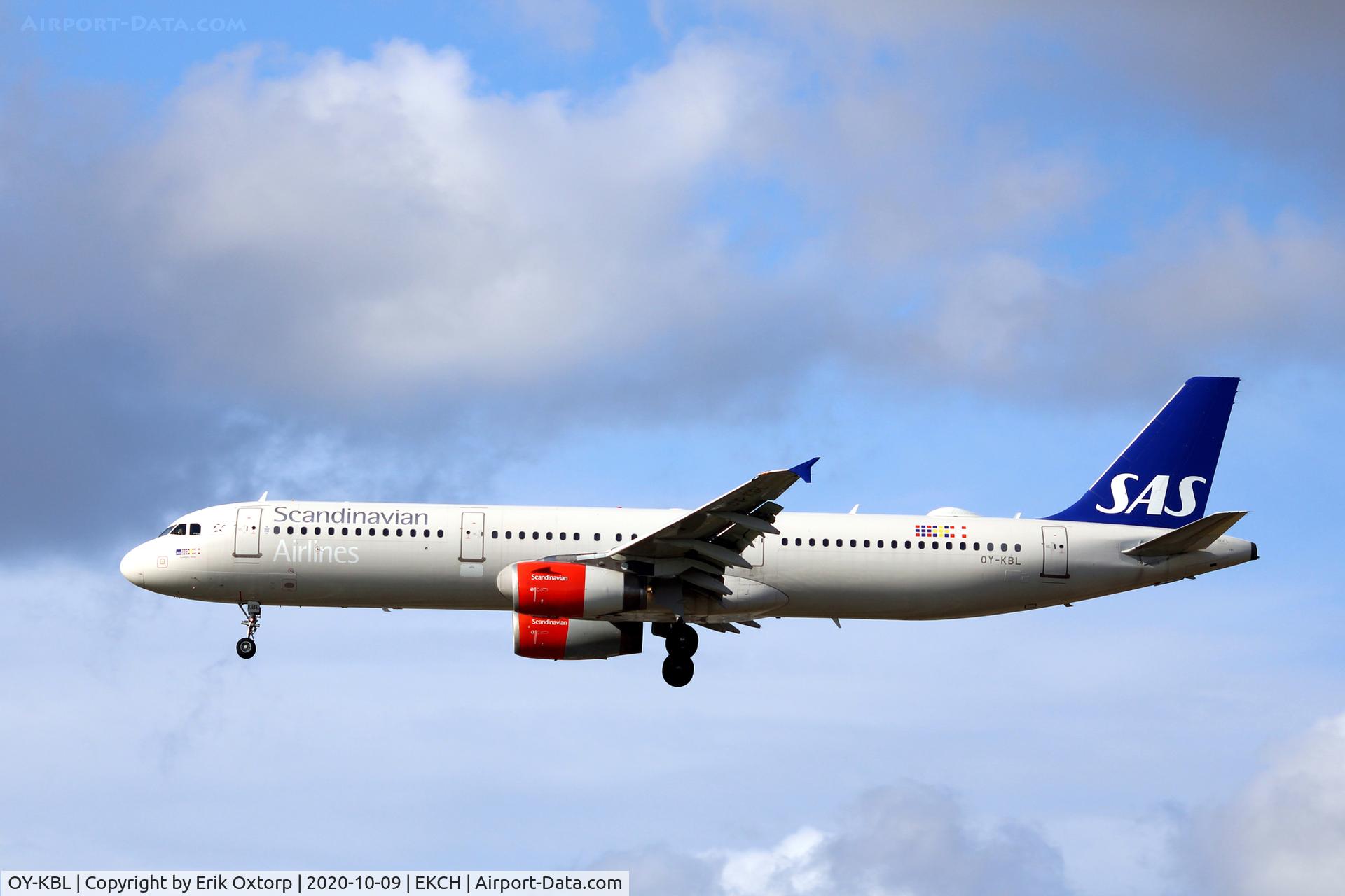 OY-KBL, 2001 Airbus A321-232 C/N 1619, OY-KBL returning to CPH after a test flight