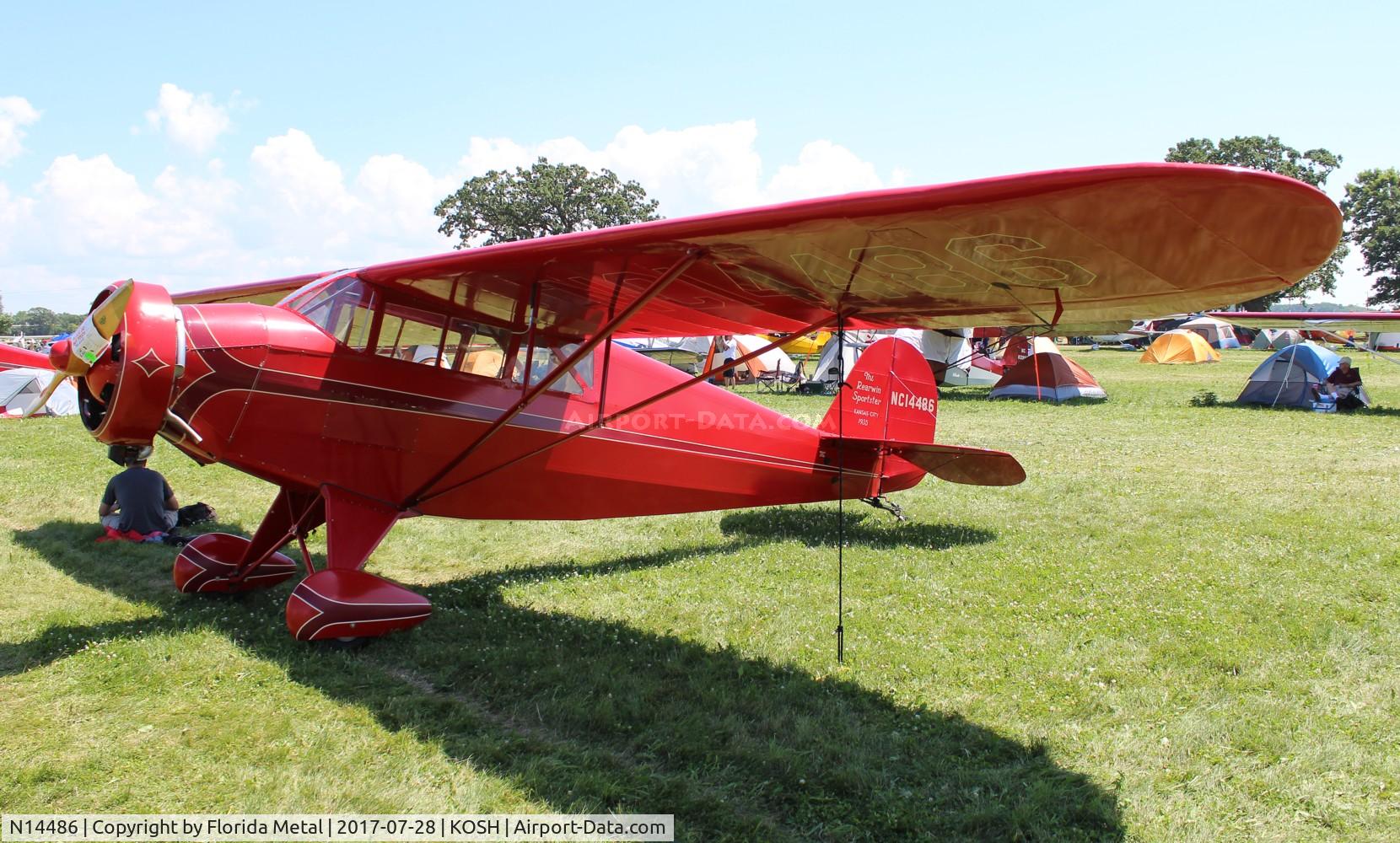 N14486, 1935 Rearwin 7000 C/N 406, Rearwin 7000