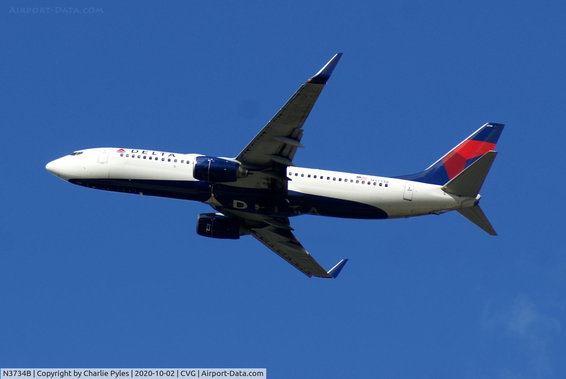 N3734B, 2000 Boeing 737-832 C/N 30776, Delta