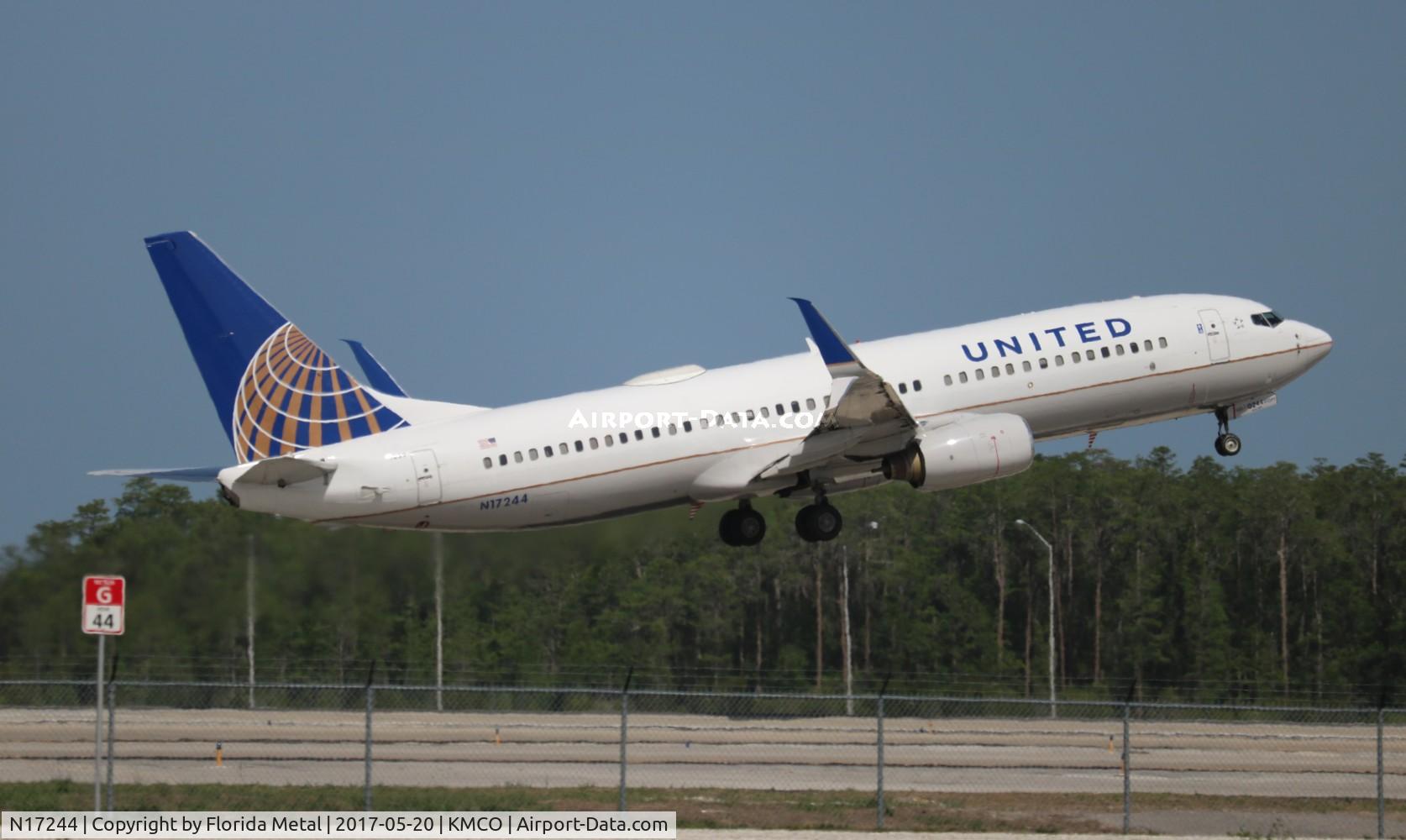 N17244, 1999 Boeing 737-824 C/N 28954, United 737-824