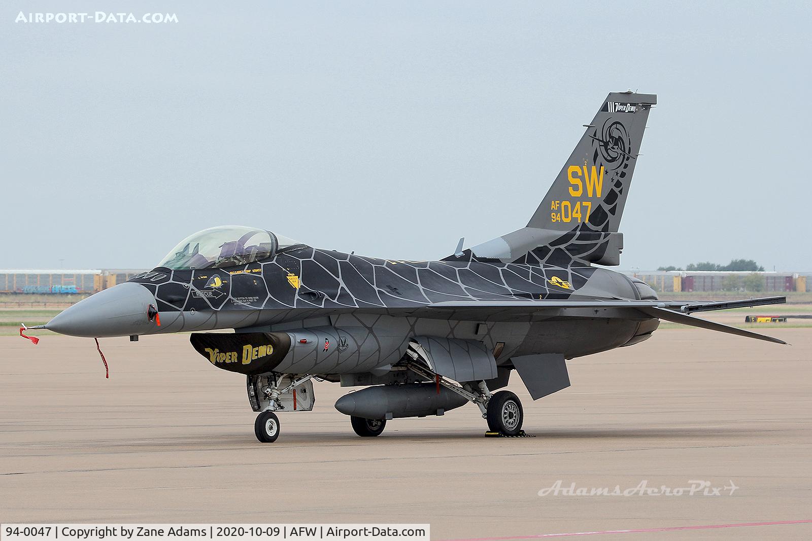 94-0047, 1994 Lockheed F-16C Fighting Falcon C/N CC-199, 2020 USAF Viper Demo Team F-16