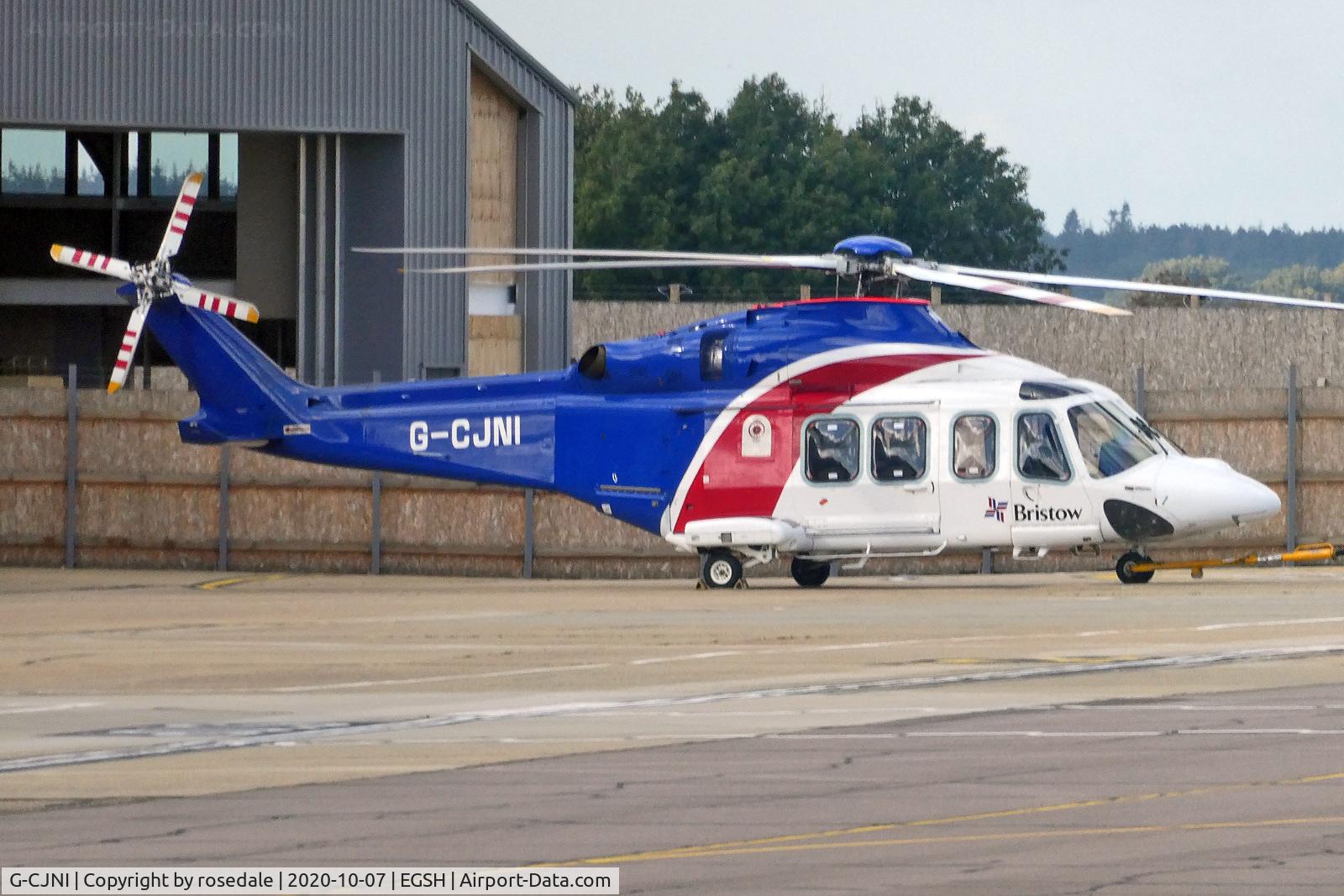 G-CJNI, 2014 AgustaWestland AW-139 C/N 41374, Outside the Bristow Hangar