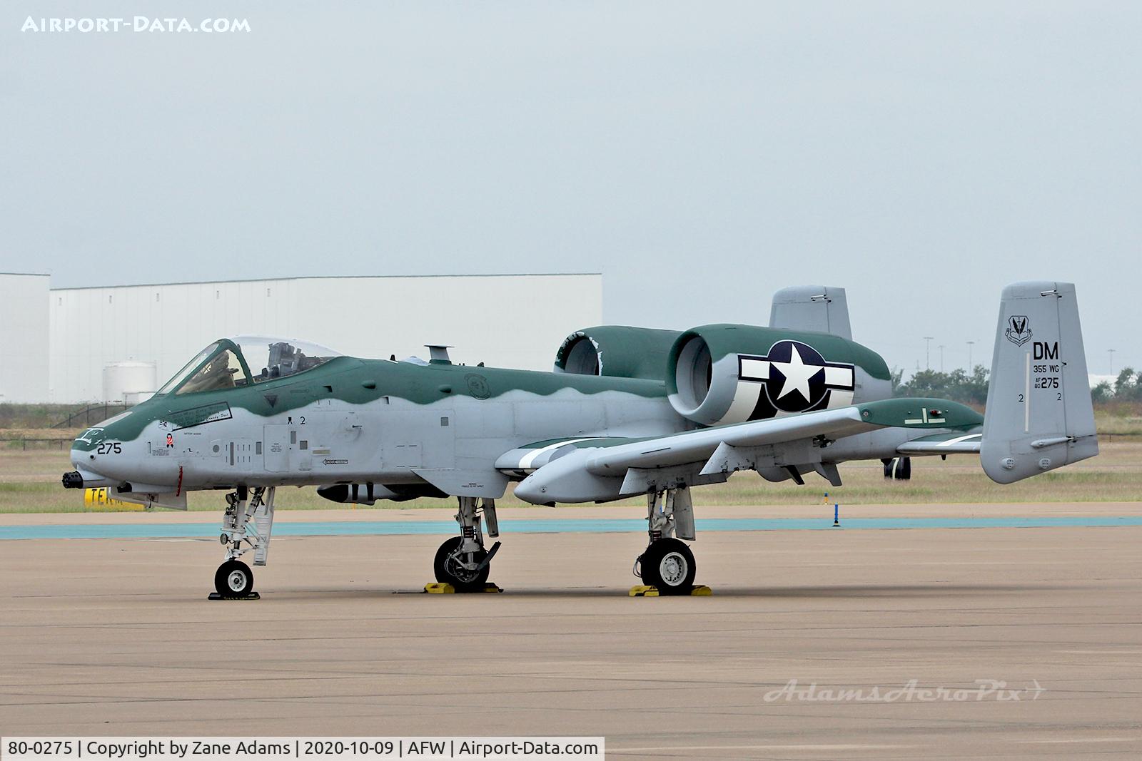 80-0275, 1980 Fairchild Republic A-10C Thunderbolt II C/N A10-0625, USAF A-10 Demo Team - 2020