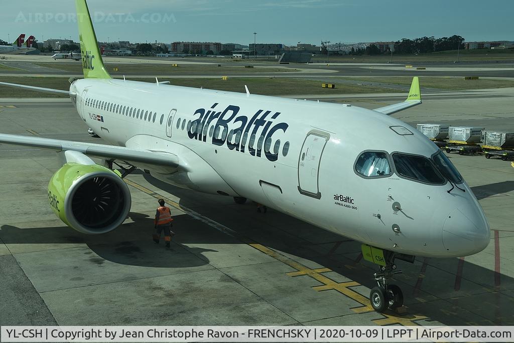 YL-CSH, 2017 Airbus A220-300 C/N 55016, Riga (RIX)	to Lisbon (LIS), flight BT675