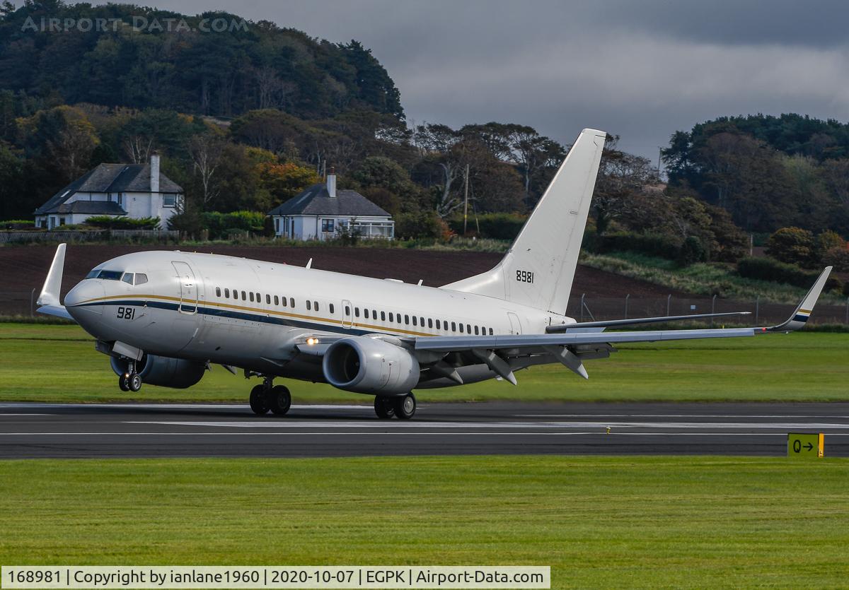168981, 2014 Boeing C-40A (737-7AF) Clipper C/N 43828, Landing runway 30 at PIK