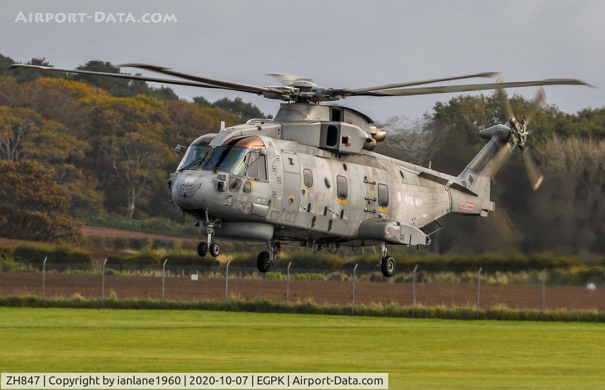 ZH847, 2003 AgustaWestland EH-101 Merlin HM.2 C/N 50111/RN27/MSCP29, 814 NAS