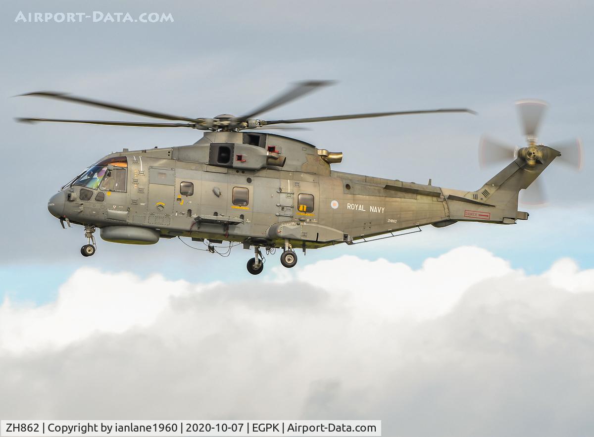 ZH862, 2002 AgustaWestland EH-101 Merlin HM.1 C/N 50171/RN42, 820 NAS HMS Queen Elizabeth