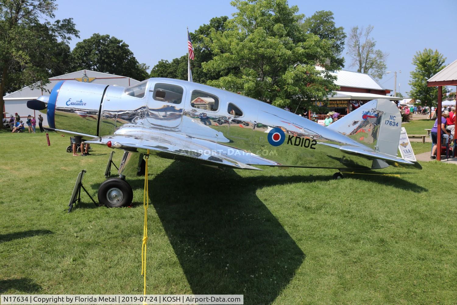 N17634, 1939 Spartan 7W Executive C/N 17, Spartan 7W
