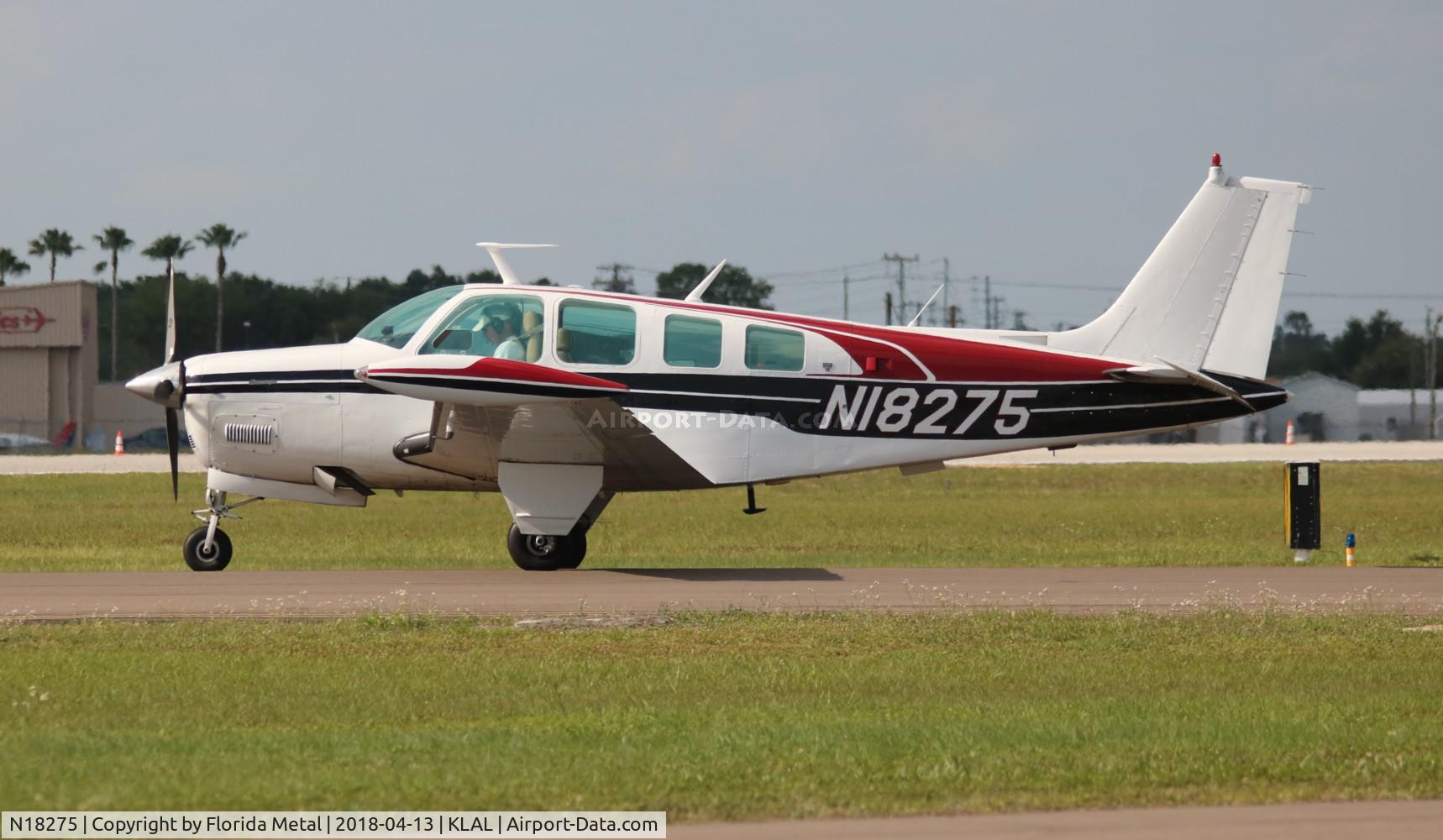 N18275, 1977 Beech A36 Bonanza 36 C/N E-1071, Bonanza 36