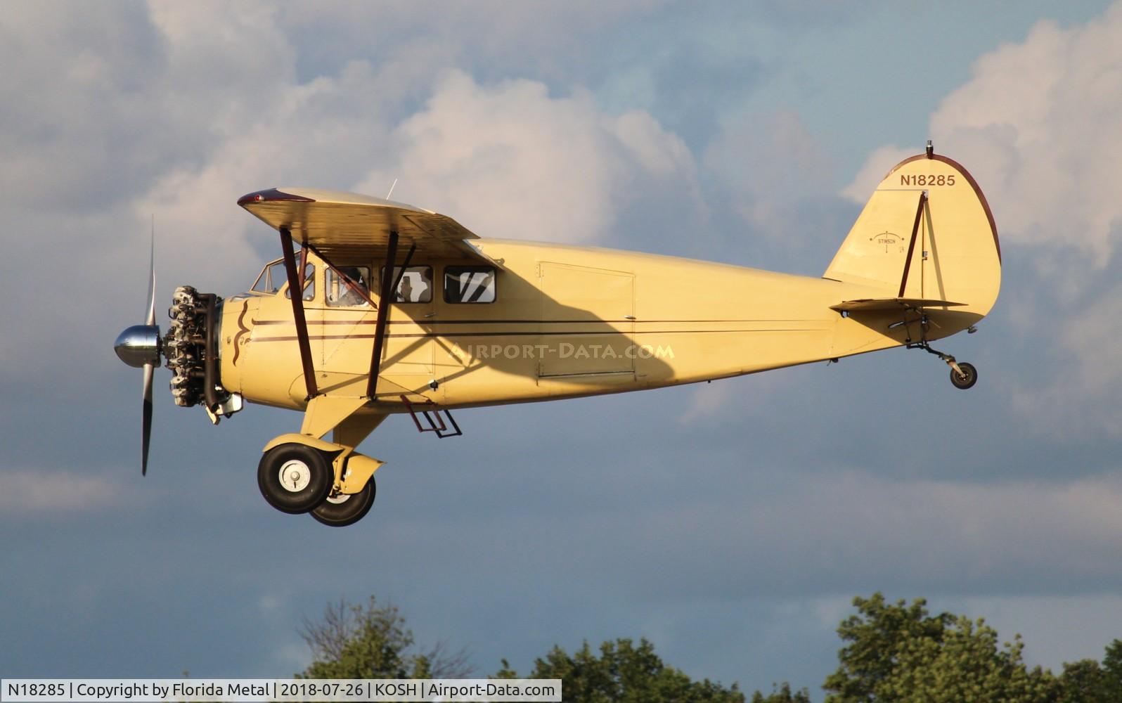 N18285, 1933 Stinson JR. SR C/N 8776, Stinson JR SR
