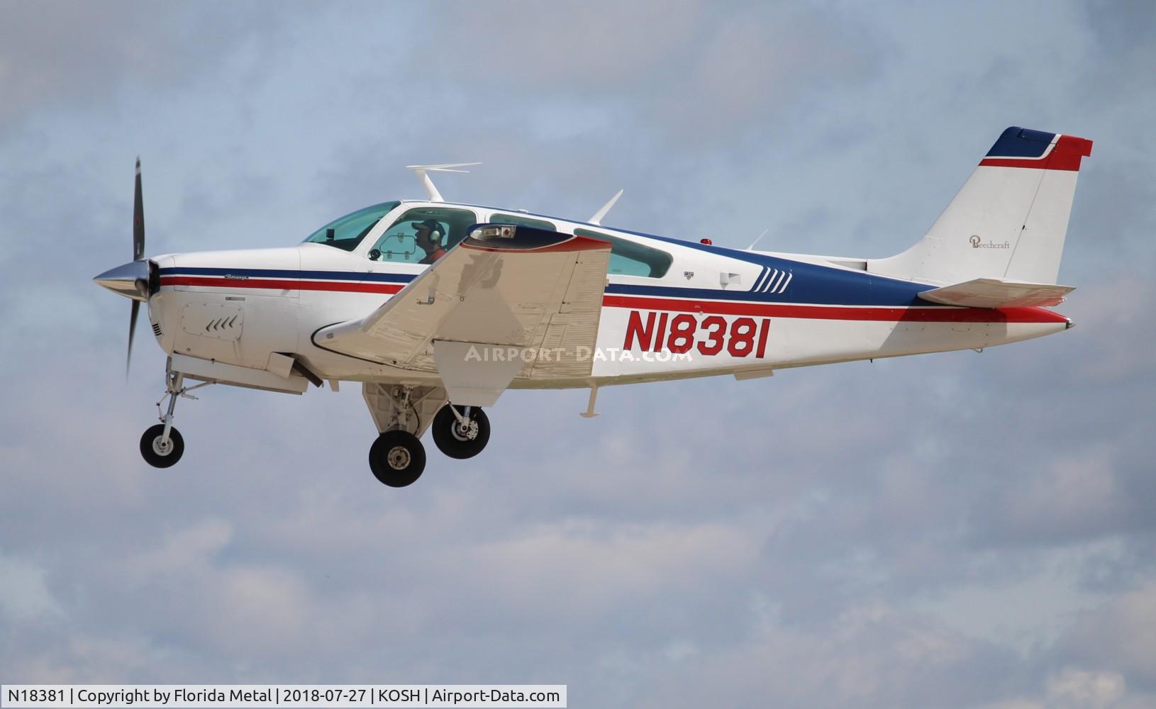 N18381, 1977 Beech F33A Bonanza C/N CE-732, Beech F33A