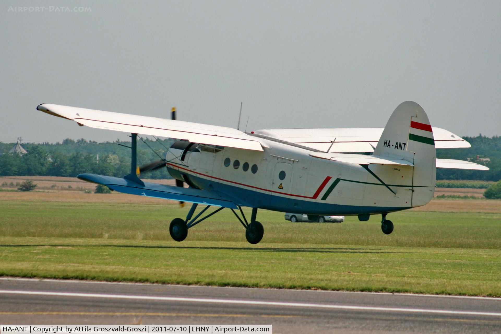HA-ANT, 1987 PZL-Mielec An-2 TD C/N 1G230-22, LHNY - Nyíregyháza Airport, Hungary