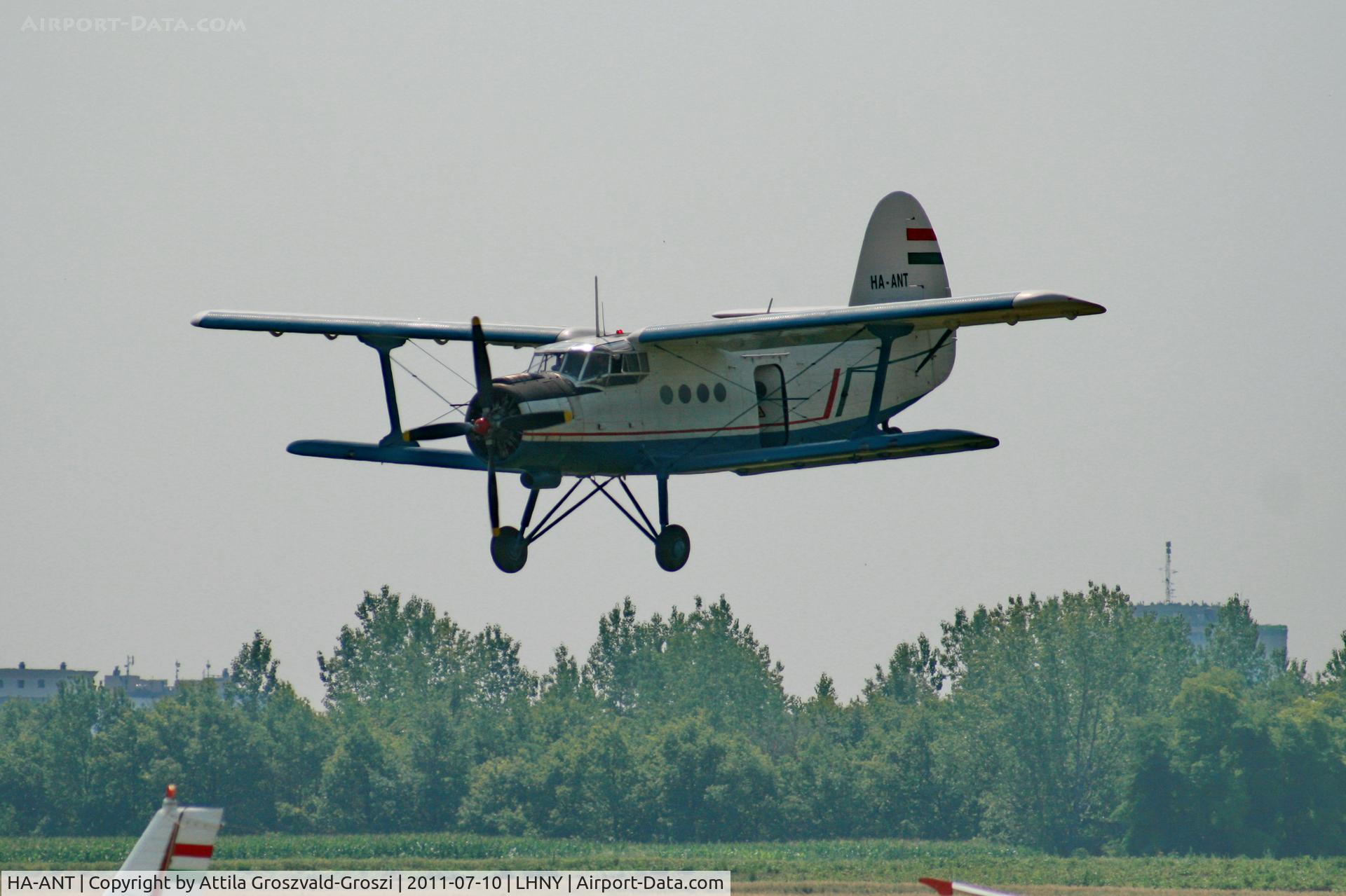 HA-ANT, 1987 PZL-Mielec An-2 TD C/N 1G230-22, LHNY - Nyíregyháza Airport, Hungary