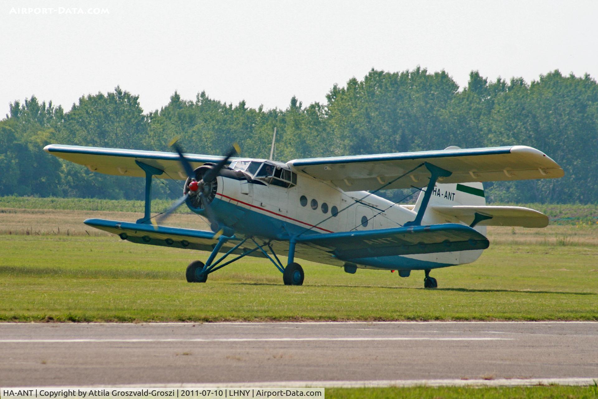 HA-ANT, 1987 PZL-Mielec An-2 TD C/N 1G230-22, LHNY - Nyíregyháza Airport, Hungary