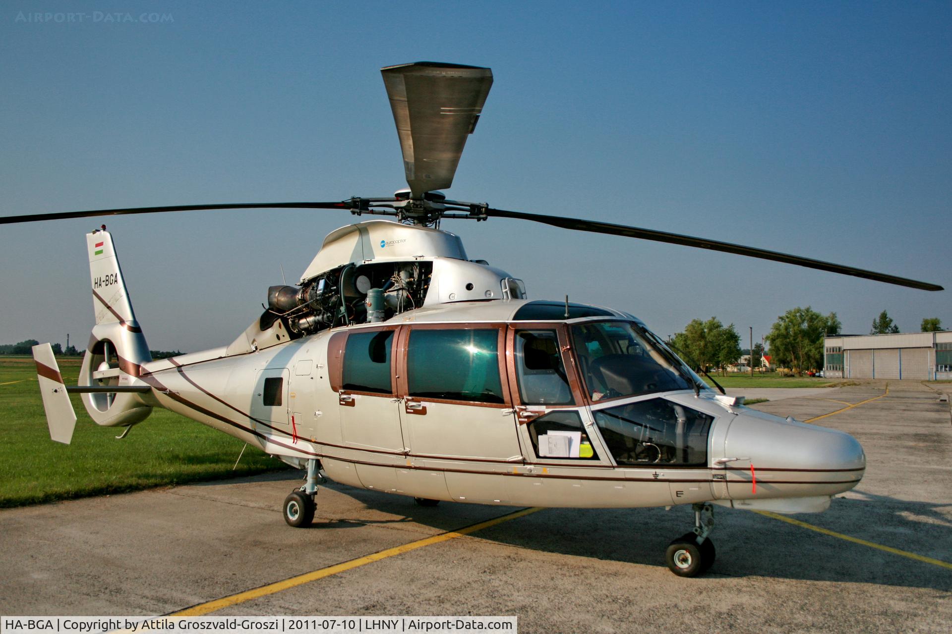 HA-BGA, Aerospatiale SA-365N Dauphin 2 C/N 6786, LHNY - Nyíregyháza Airport, Hungary