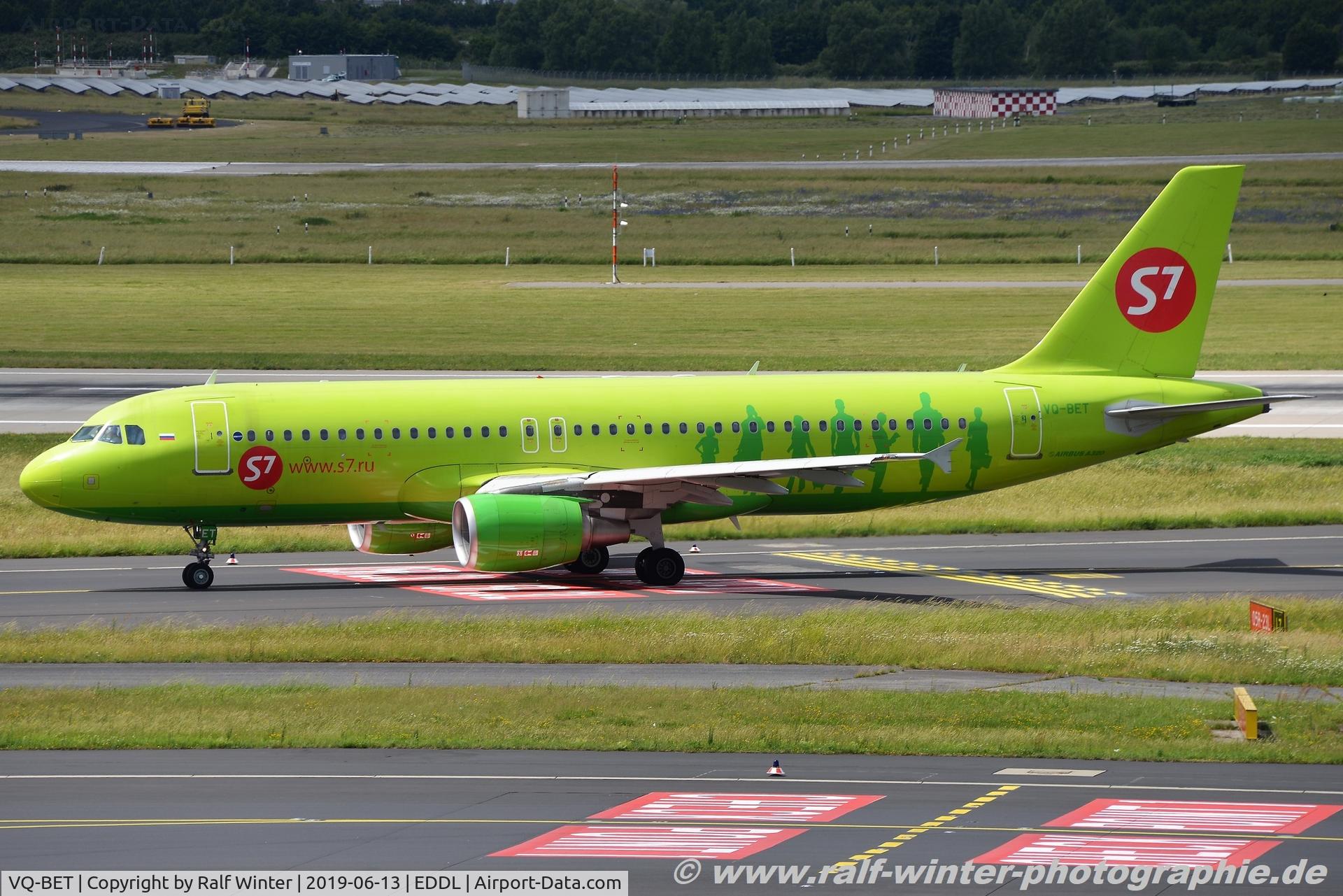 VQ-BET, 2009 Airbus A320-214 C/N 4150, Airbus A320-214 - S7 SBI S7 Airlines - 4150 - VQ-BET - 13.06.2019 - DUS