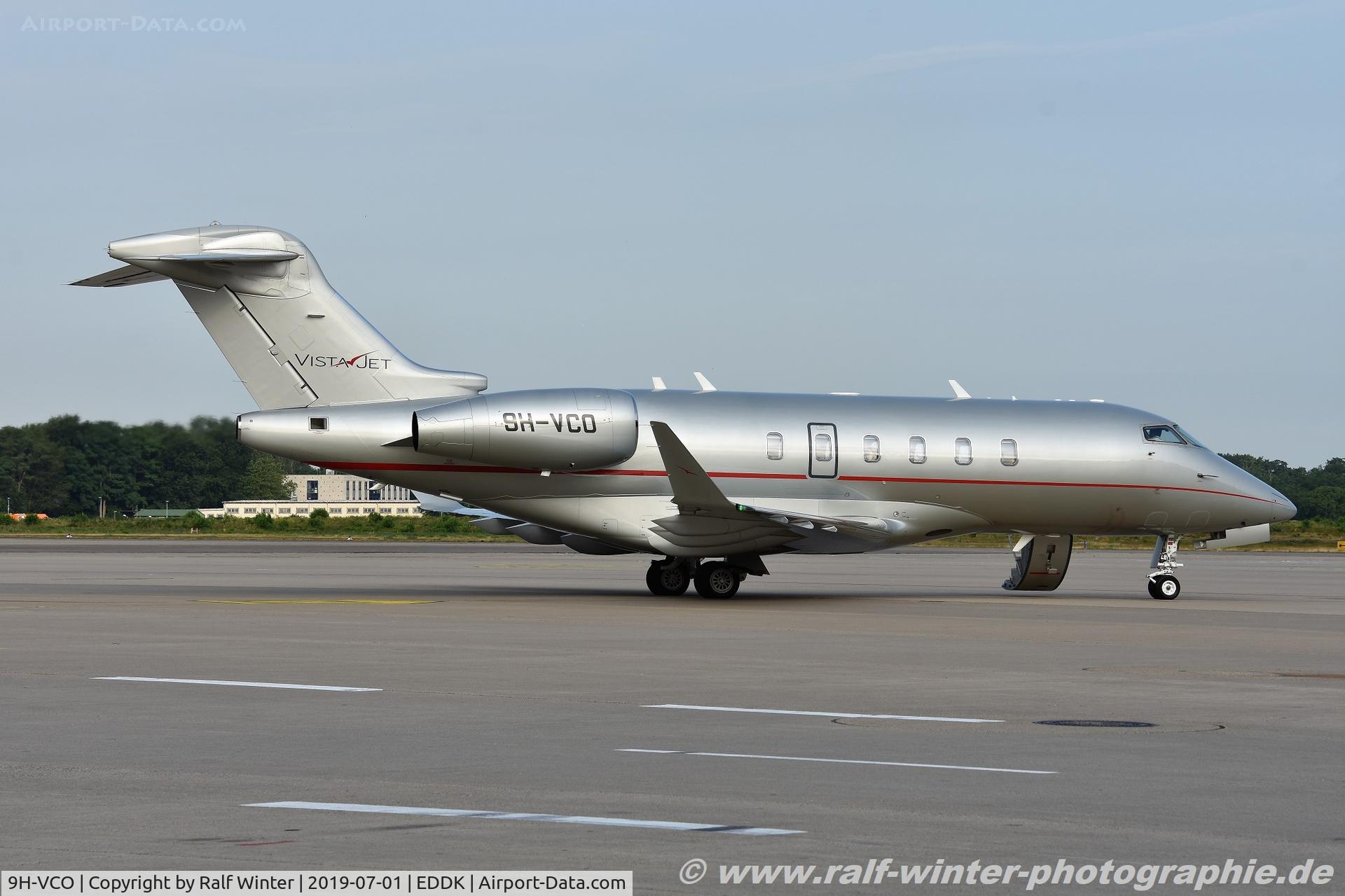 9H-VCO, 2016 Bombardier Challenger 350 C/N 20642, Bomardier BD-100-1A10 Challenger 350 - VJT VistaJet - 20642 - 9H-VCO - 01.07.2019 - CGN