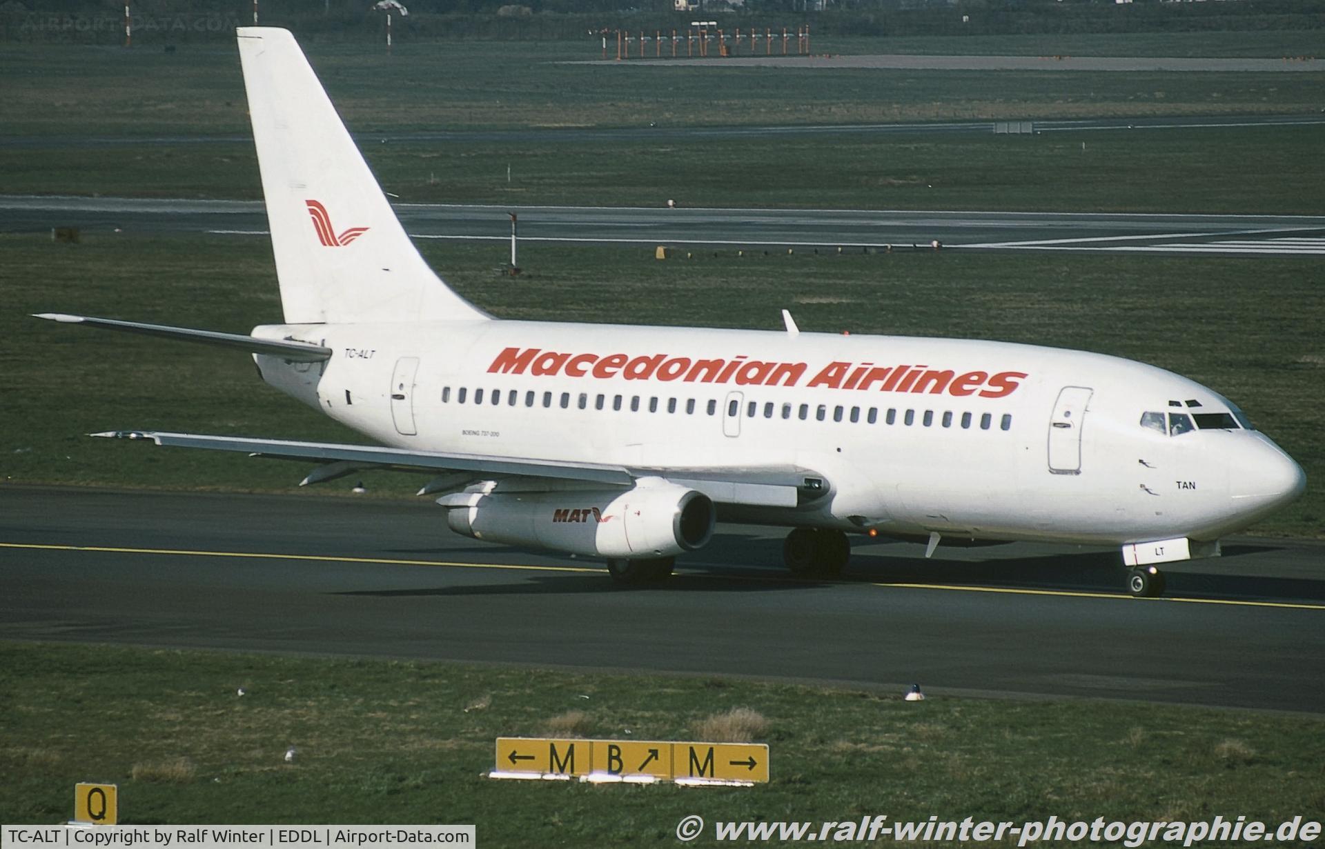 TC-ALT, 1970 Boeing 737-248 C/N 20221, Boeing 737-248 - IN MAK Macedonien Airlines - 20221 - TC-ALT - 1994 - DUS