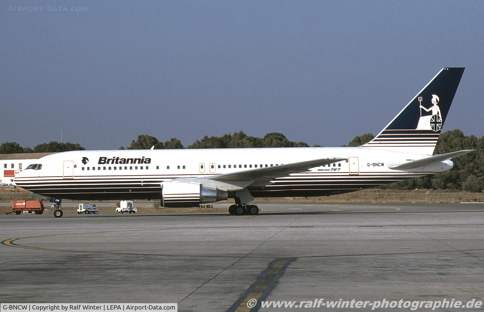 G-BNCW, 1987 Boeing 767-204 C/N 23807, Boeing 767-204 - BY BAL Britannia Airways - 23807 - G-BNCW - 1997 - PMI