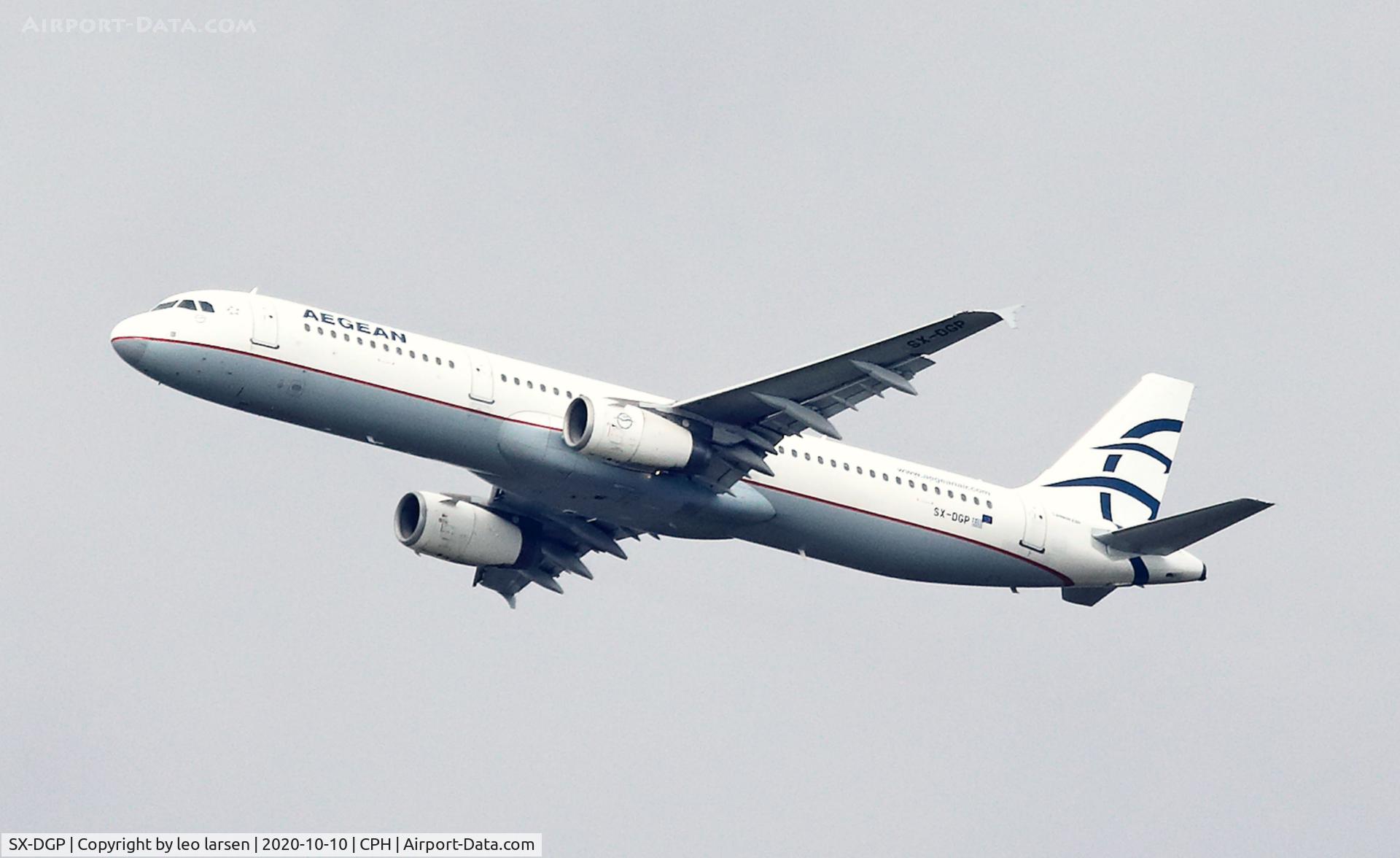 SX-DGP, 2007 Airbus A321-232 C/N 3302, Copenhagen 10.10.2020