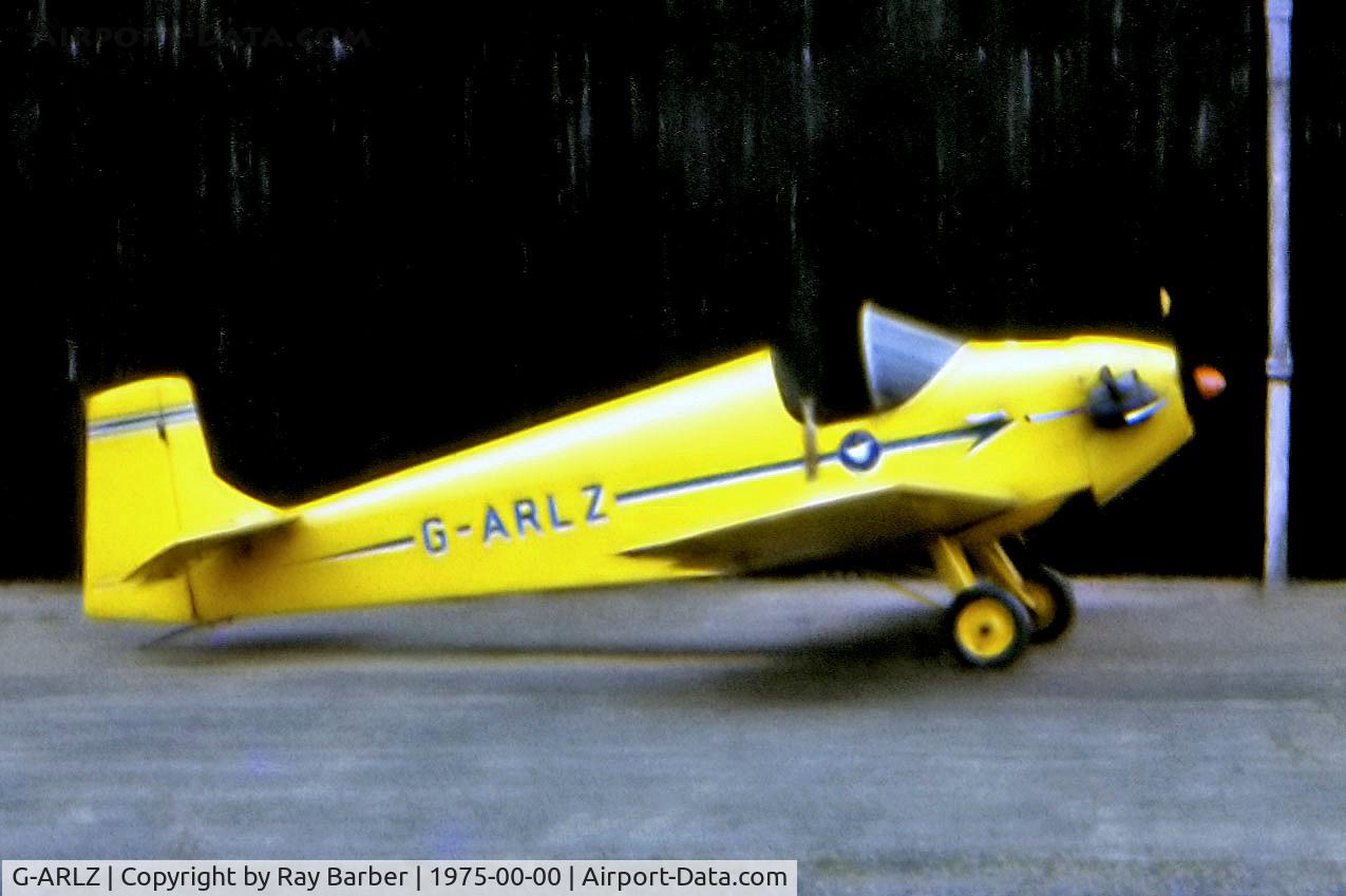 G-ARLZ, 1961 Rollason Druine D.31A Turbulent C/N RAE/578, G-ARLZ   Rollason D.31A Turbulent [PFA 578] (Place & Date unknown) @ 1975
