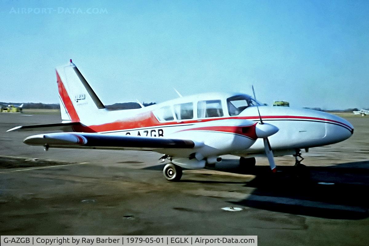 G-AZGB, 1968 Piper PA-23-250 Aztec D C/N 27-4099, G-AZGB   Piper PA-23-250 Aztec D [27-4099] Blackbushe~G 01/05/1979