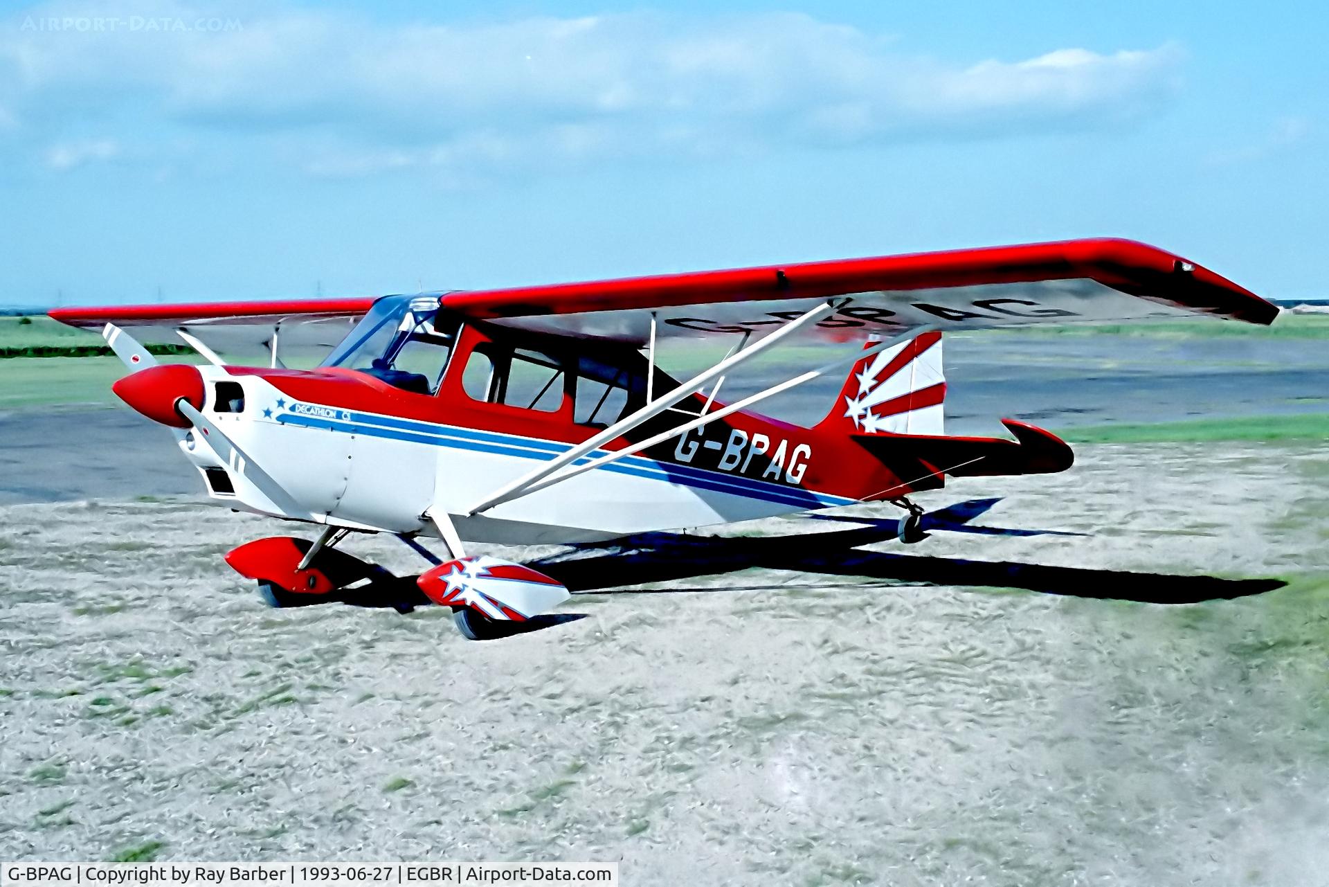 G-BPAG, 1979 Bellanca 8KCAB Decathlon C/N 569-79, G-BPAG   Bellanca 8KCAB Decathlon [569-79] Breighton~G 27/06/1993