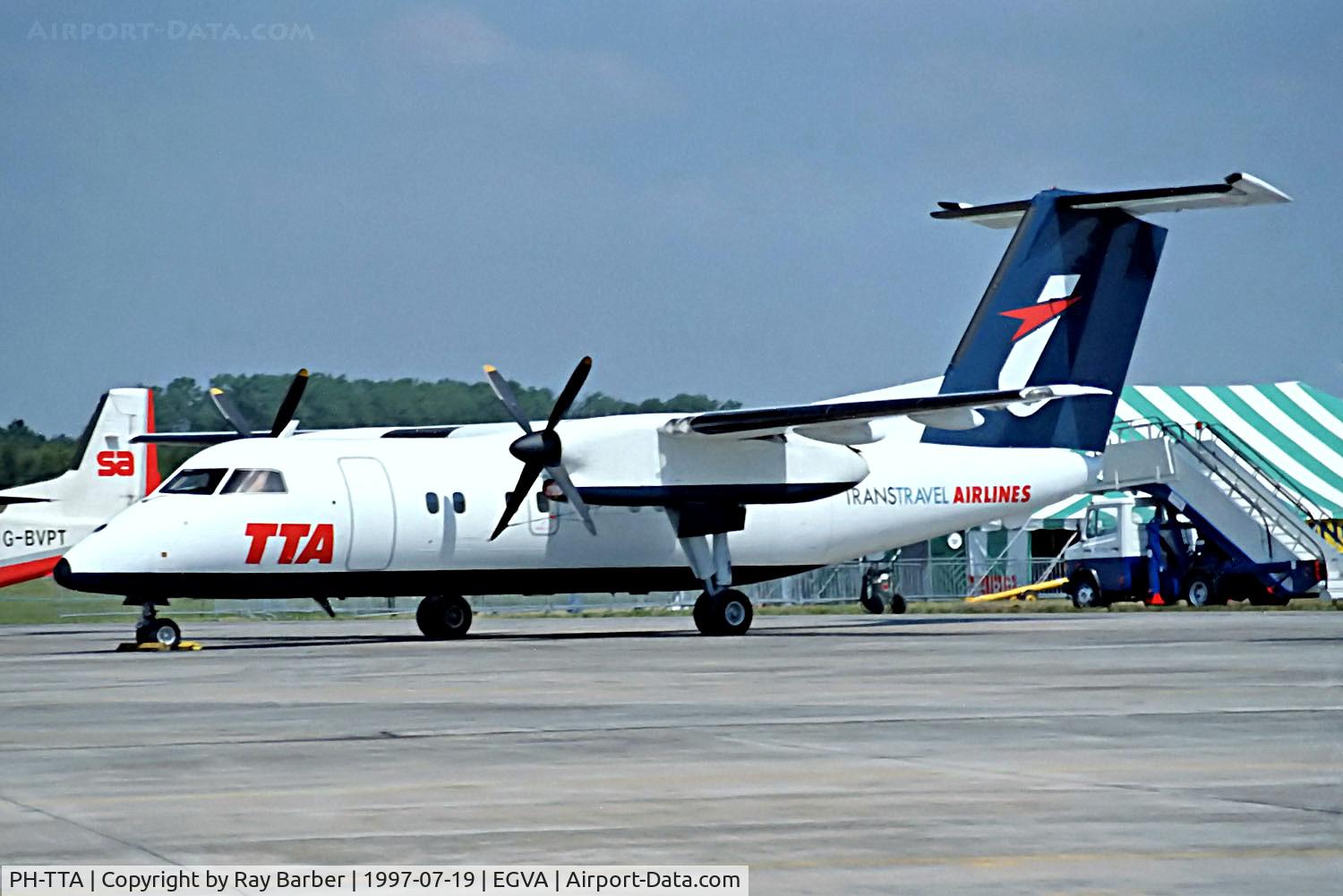 PH-TTA, 1990 De Havilland Canada DHC-8-102 Dash 8 C/N 237, PH-TTA   De Havilland Canada DHC-8-102A Dash 8 [237] (Transtravel Airlines) RAF Fairford~G 19/07/1997