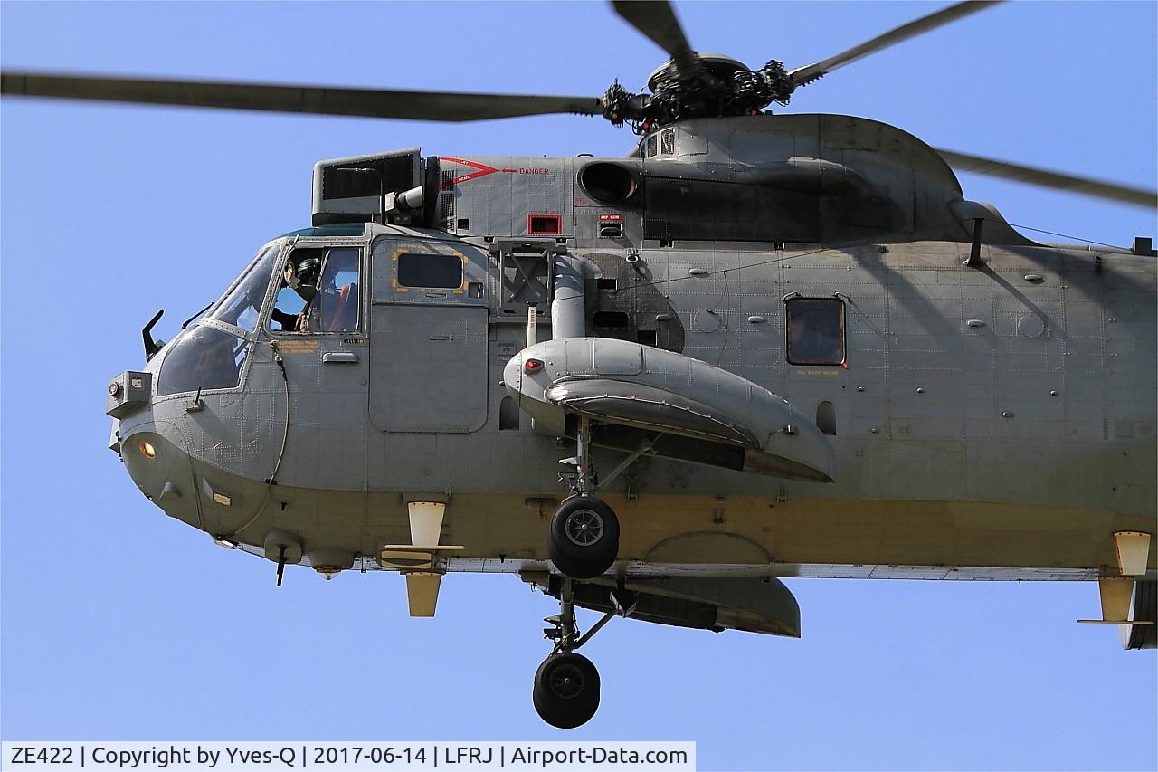 ZE422, 1986 Westland Sea King ASaC.7 C/N WA961, Westland Sea King ASaC.7, Short approach rwy 26, Landivisiau Naval Air Base (LFRJ) Tiger Meet 2017