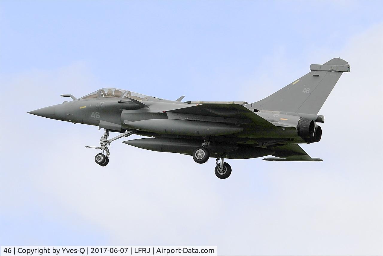 46, 2016 Dassault Rafale M C/N 46, Dassault Rafale M, On final rwy 26, Landivisiau Naval Air Base (LFRJ) Tiger Meet 2017