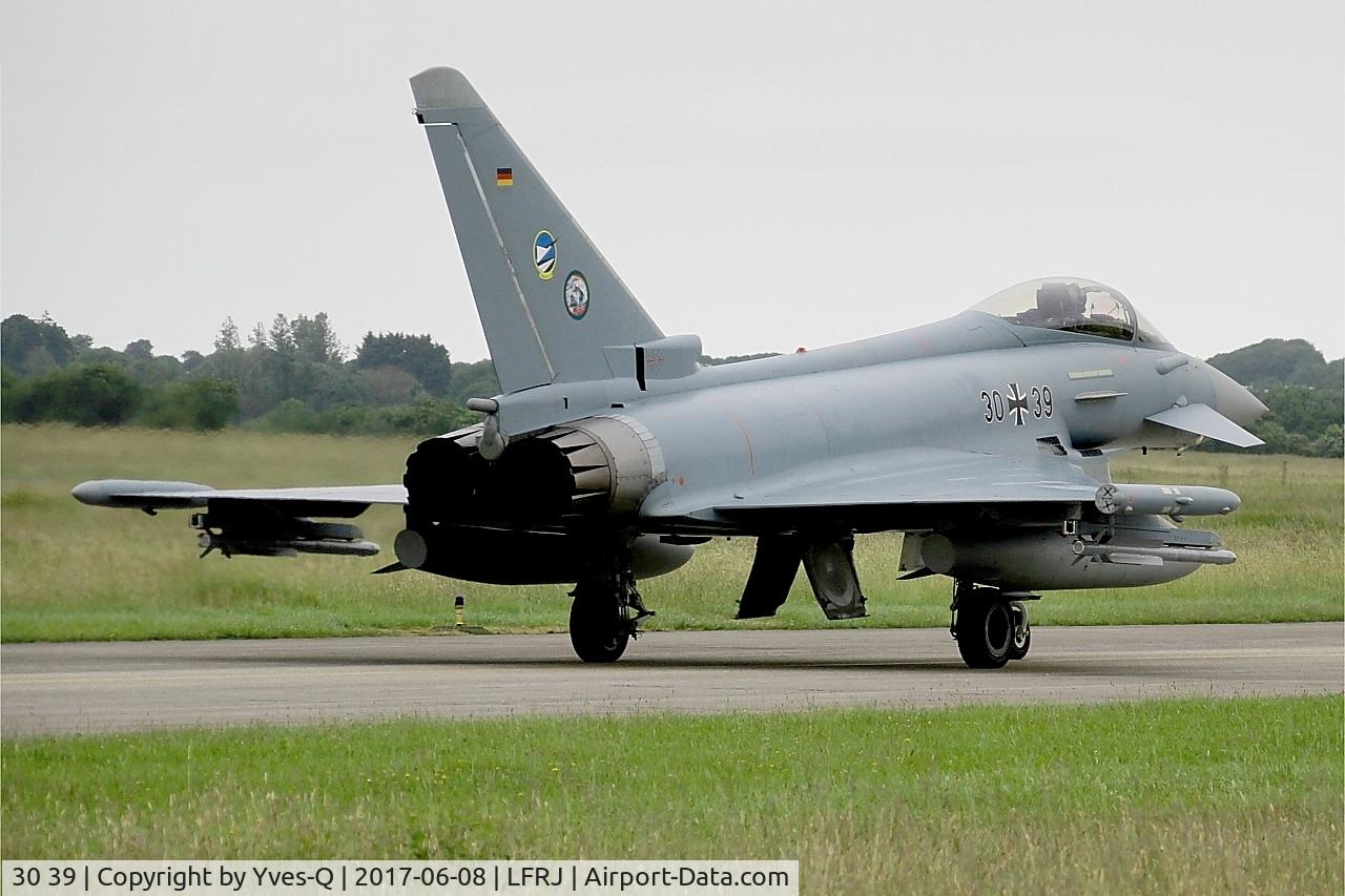 30 39, Eurofighter EF-2000 Typhoon S C/N 123/GS025, Eurofighter EF-2000 Typhoon S, Taxiing to flight line, Landivisiau Naval Air Base (LFRJ) Tiger Meet 2017
