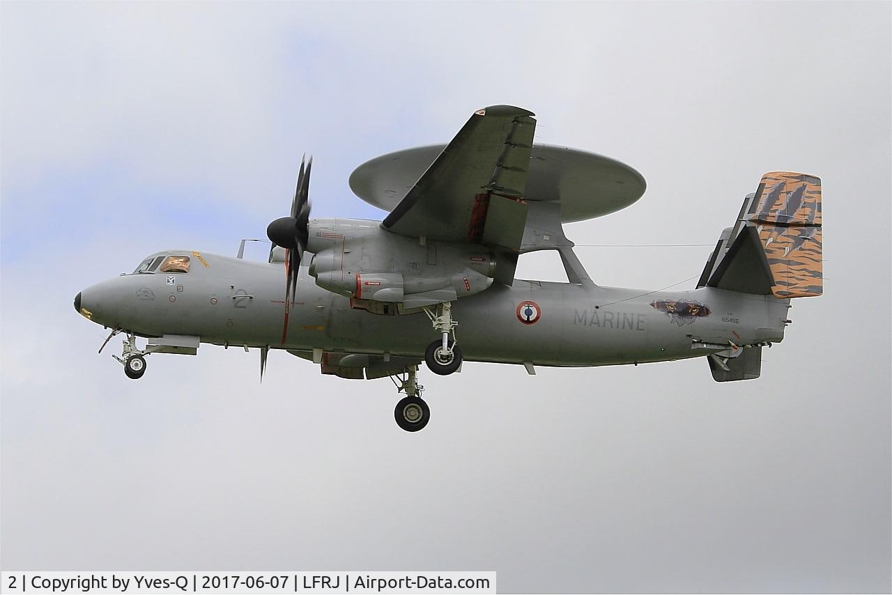 2, Grumman E-2C Hawkeye 2000 (G-123) C/N FR-2, Grumman E-2C Hawkeye, On final rwy 26, Landivisiau Naval Air Base (LFRJ) Tiger Meet 2017